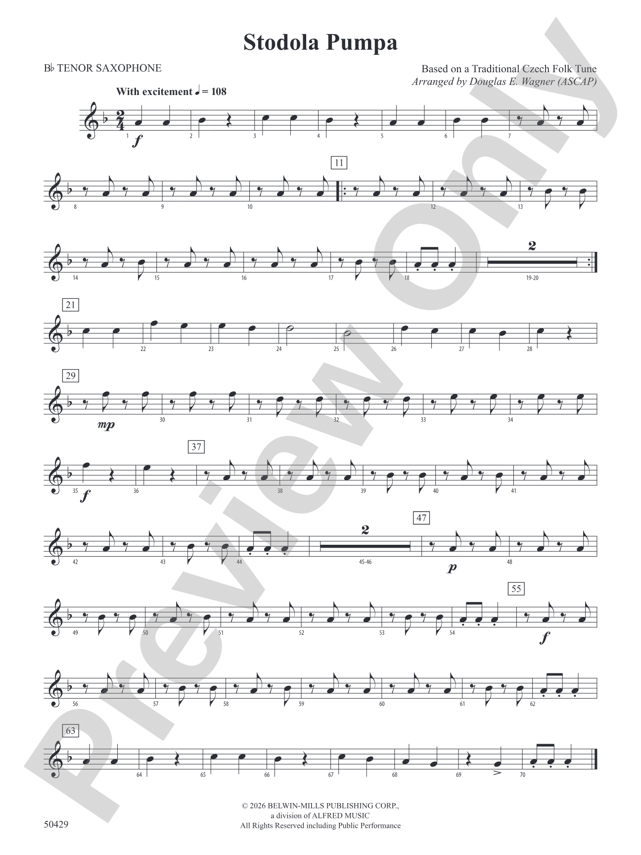 Stodola Pumpa: B-flat Tenor Saxophone