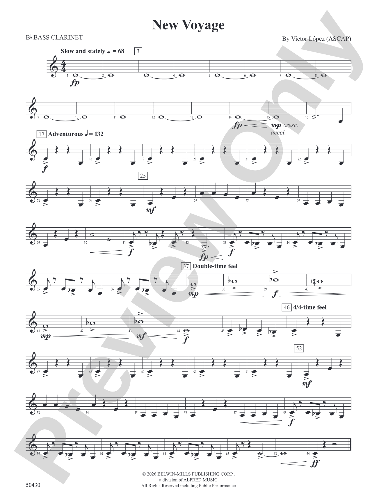 New Voyage: B-flat Bass Clarinet