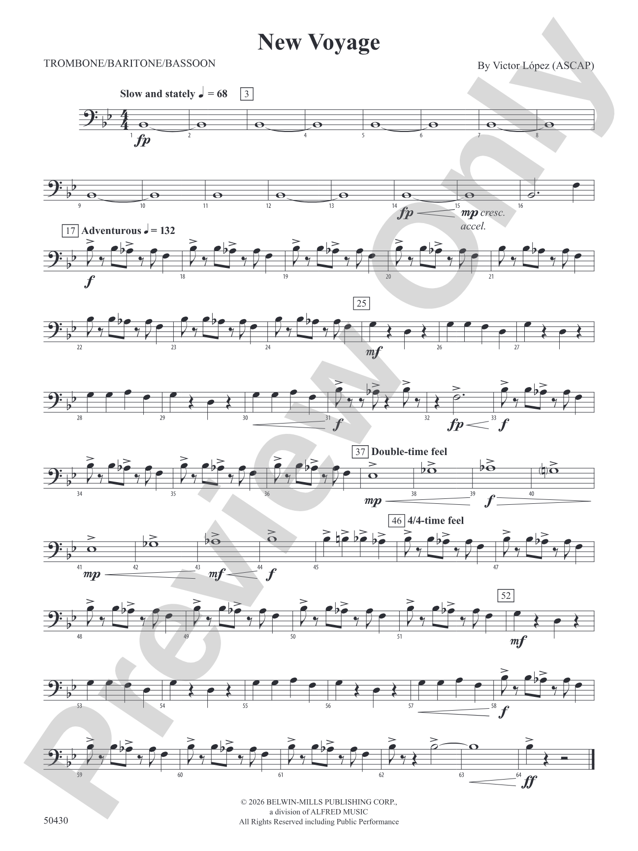 New Voyage: 1st Trombone