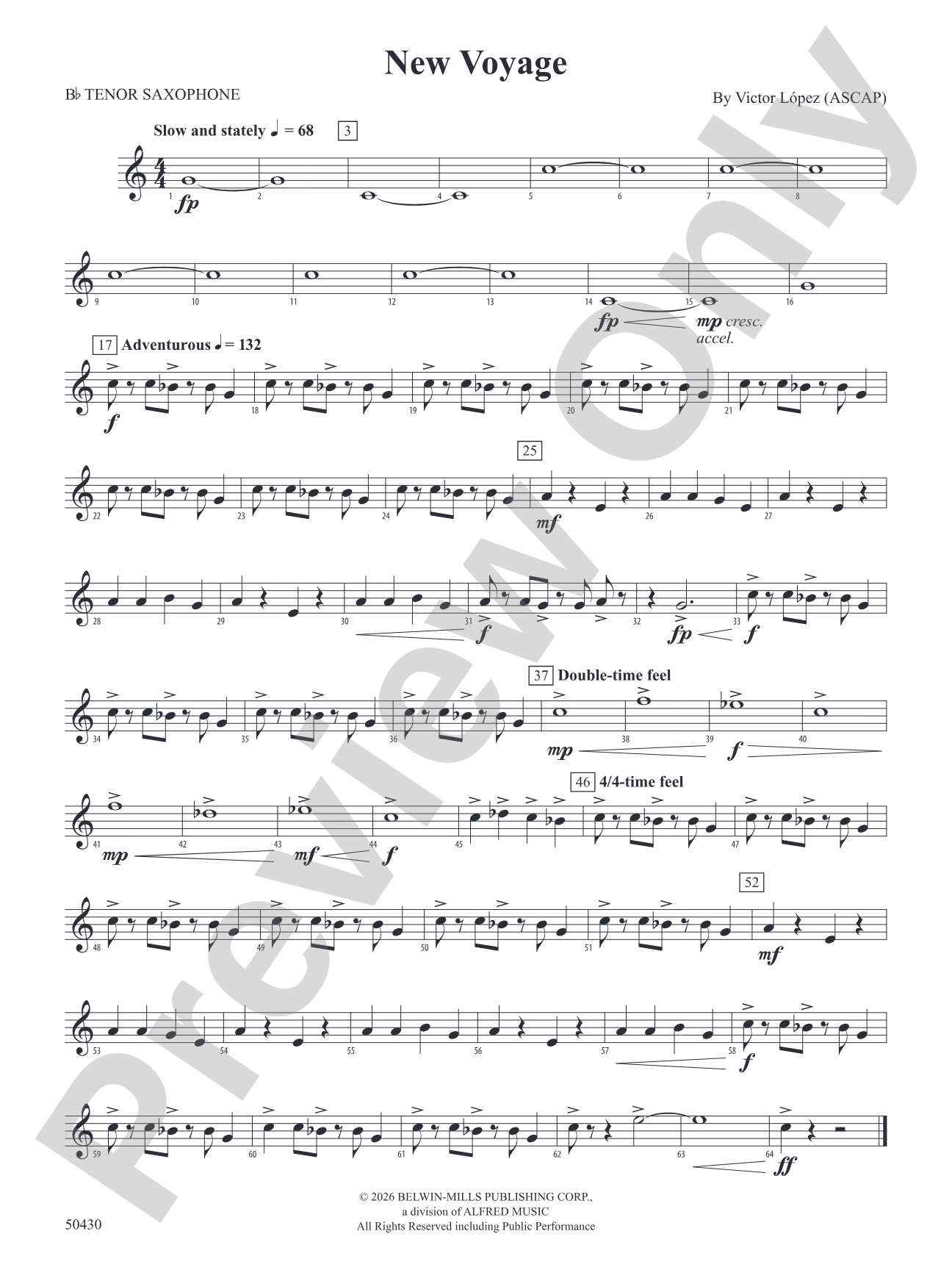 New Voyage: B-flat Tenor Saxophone
