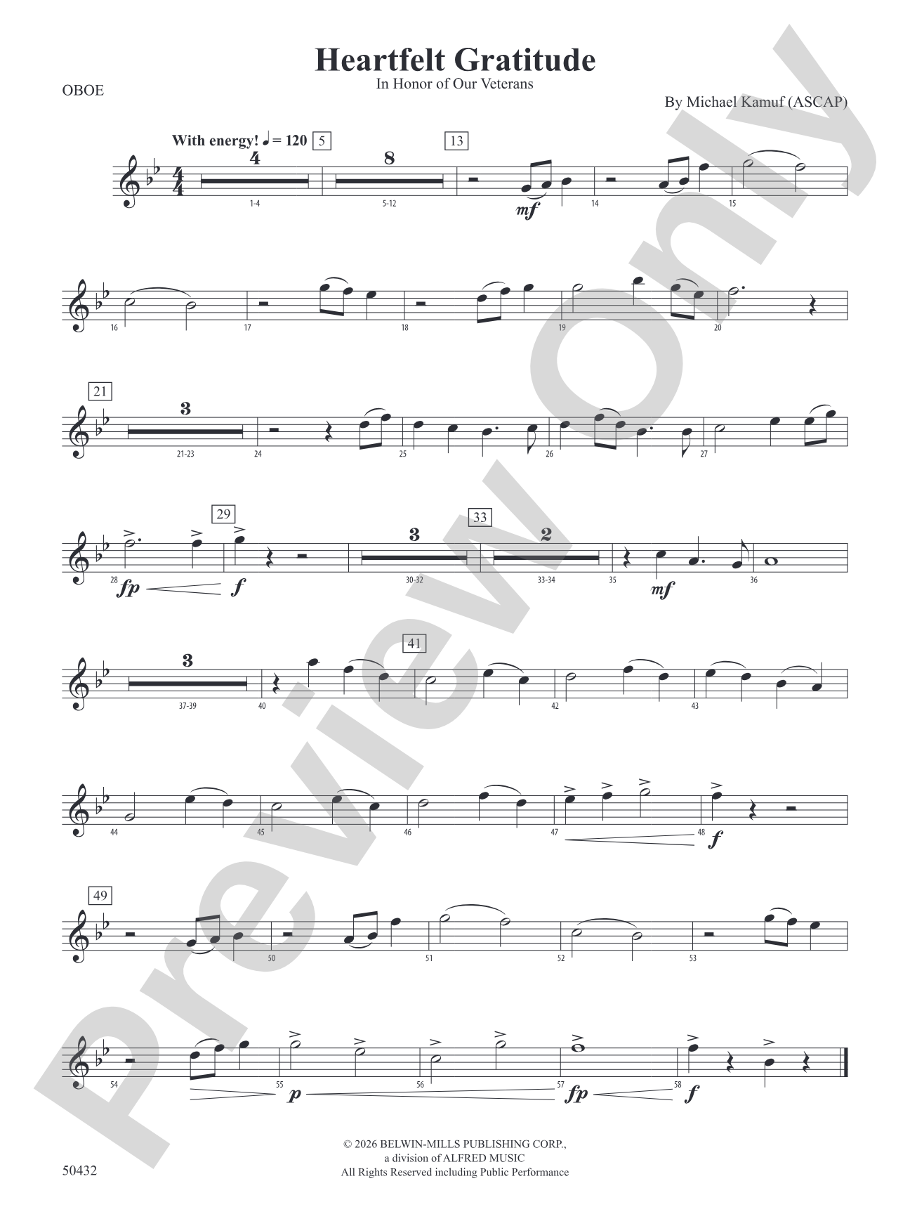 Heartfelt Gratitude: Oboe