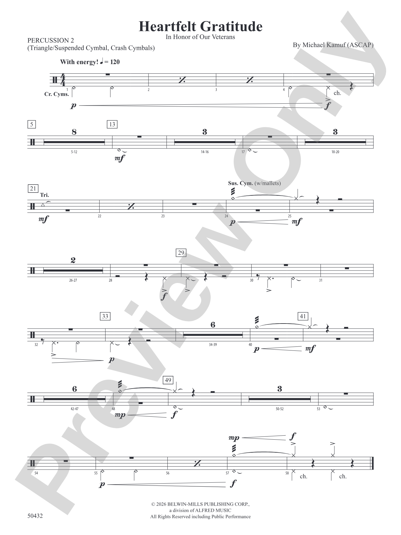 Heartfelt Gratitude: 2nd Percussion