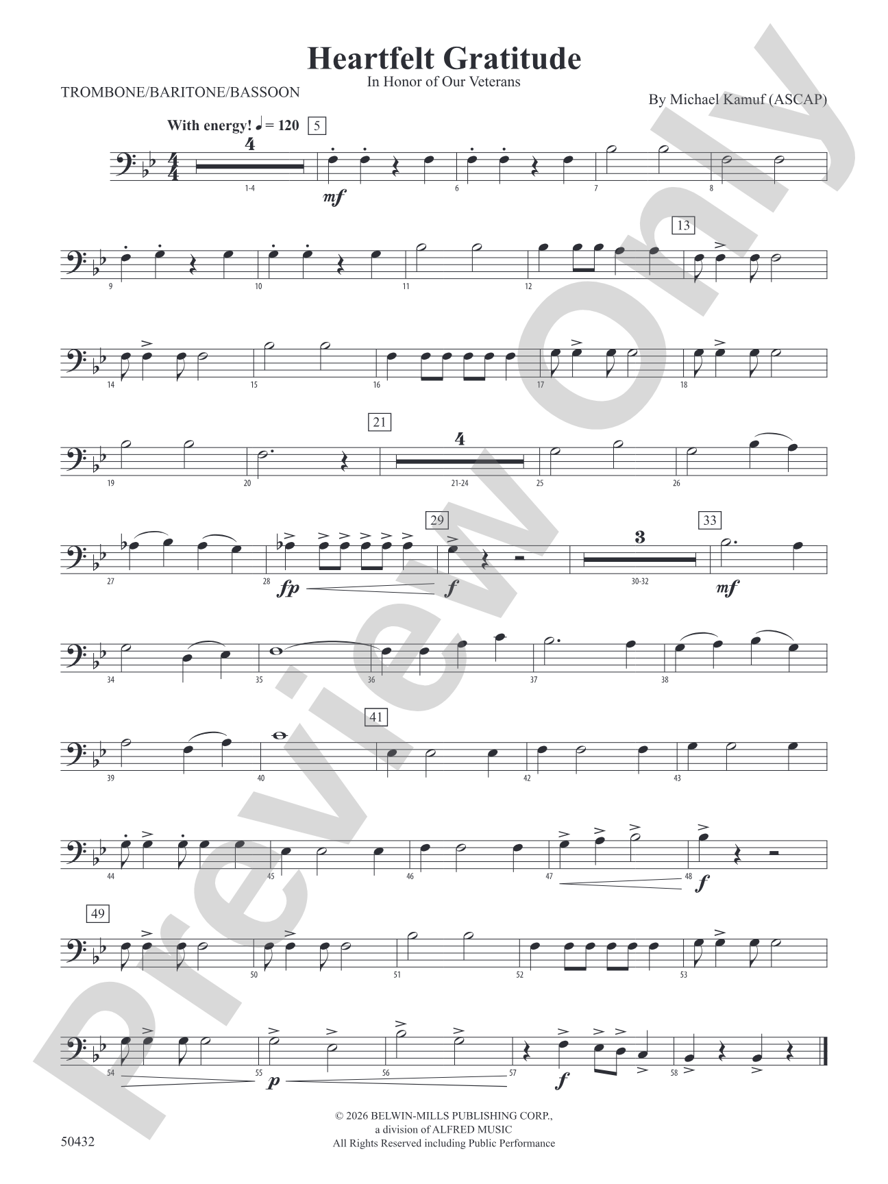 Heartfelt Gratitude: 1st Trombone