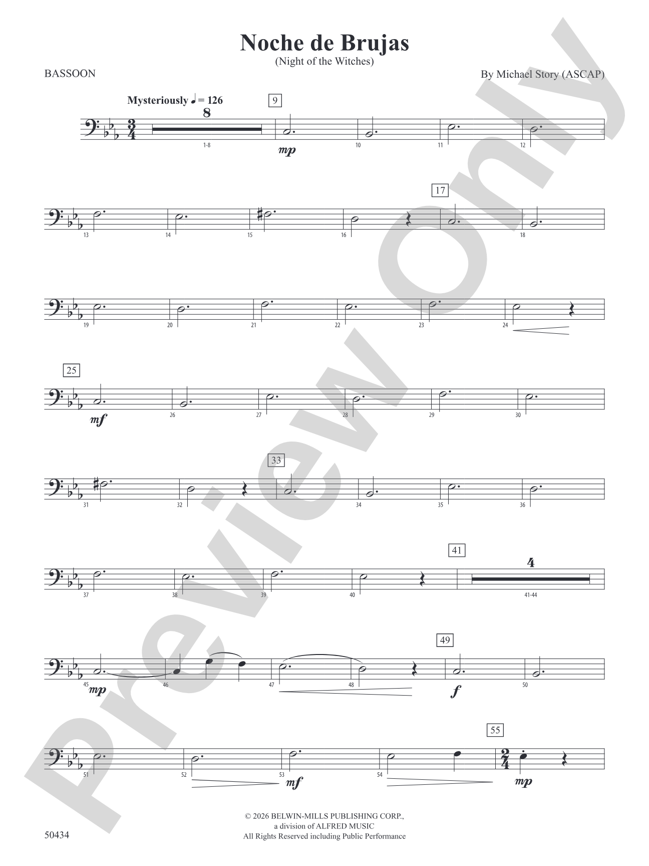 Noche de Brujas: Bassoon