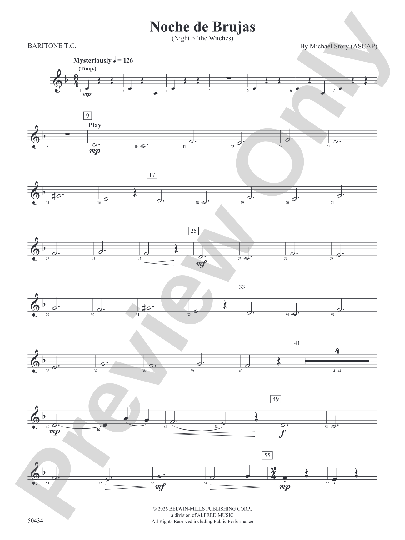 Noche de Brujas: Baritone T.C.