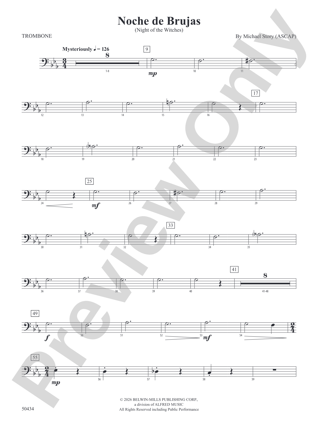 Noche de Brujas: 1st Trombone