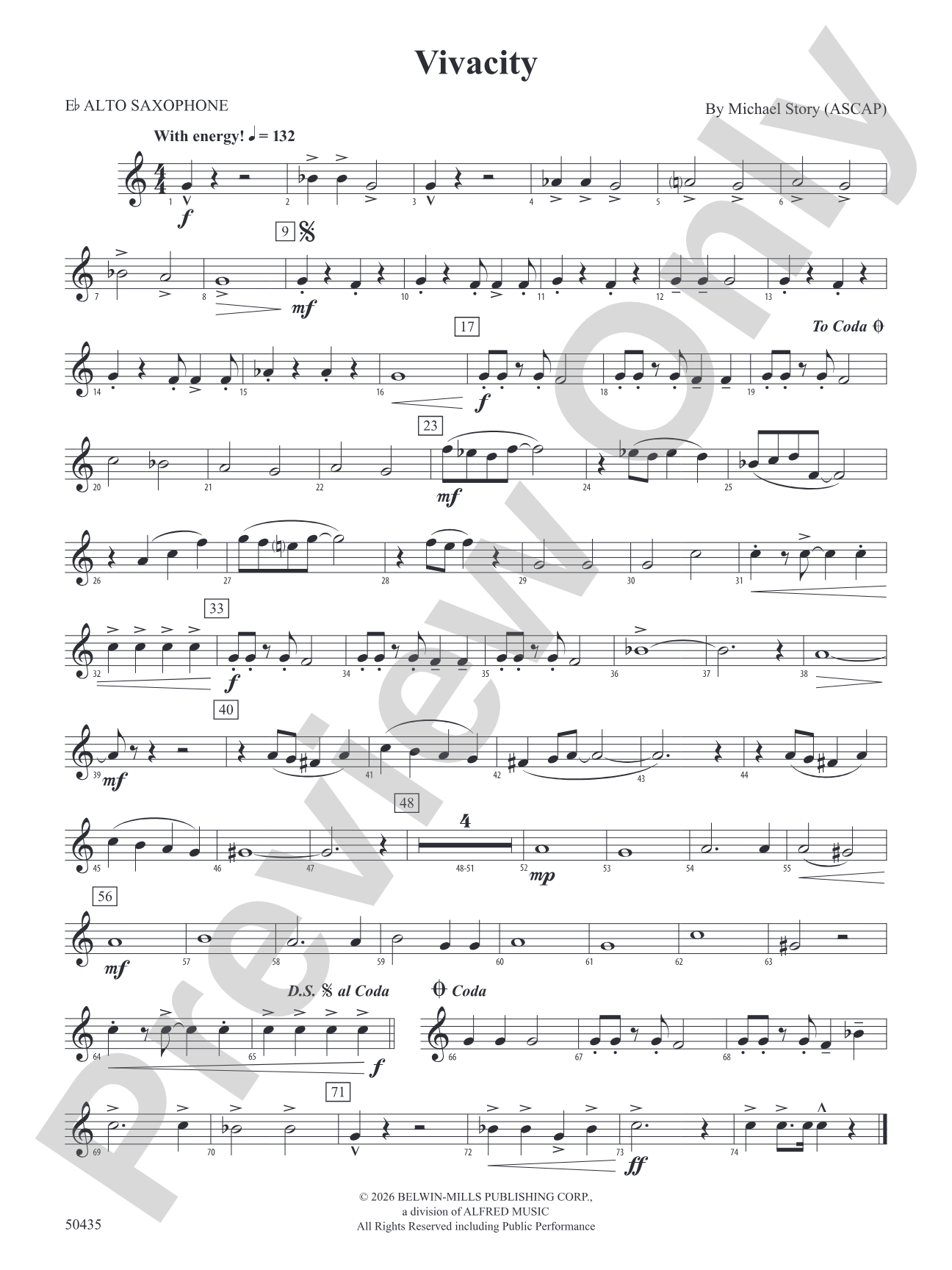 Vivacity: E-flat Alto Saxophone