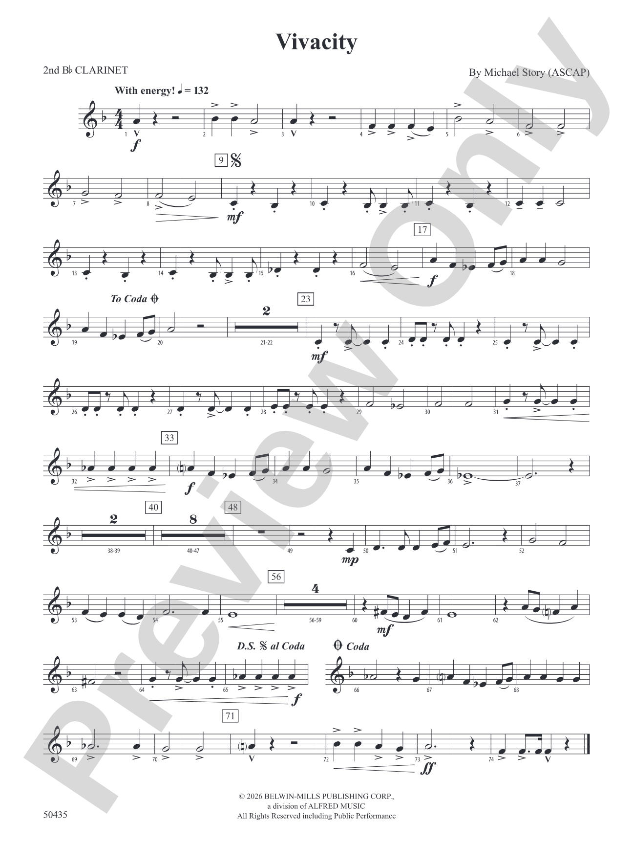Vivacity: 2nd B-flat Clarinet