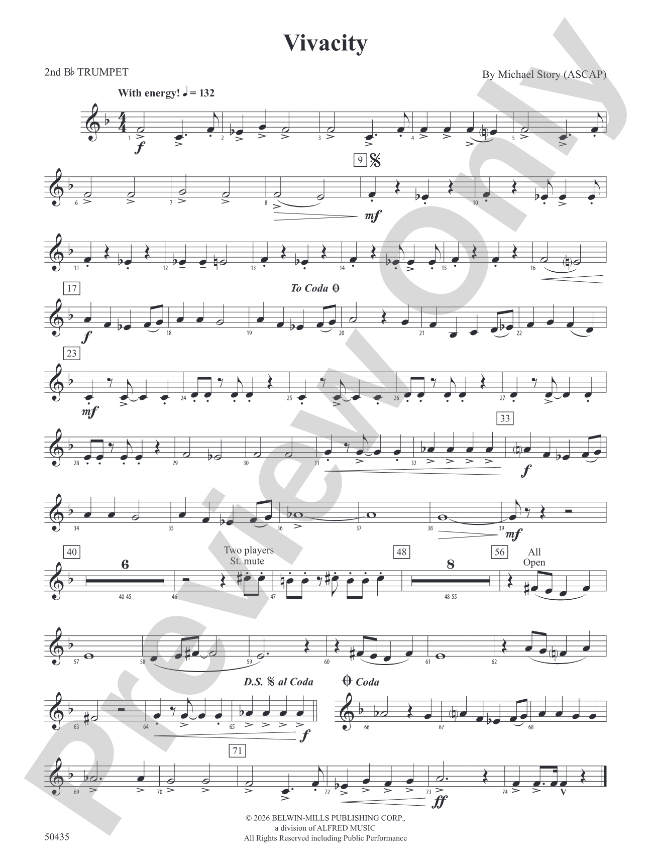 Vivacity: 2nd B-flat Trumpet