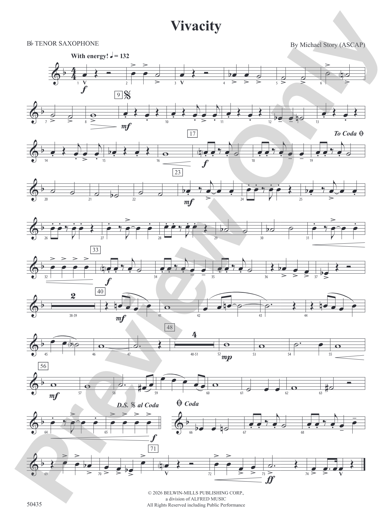 Vivacity: B-flat Tenor Saxophone