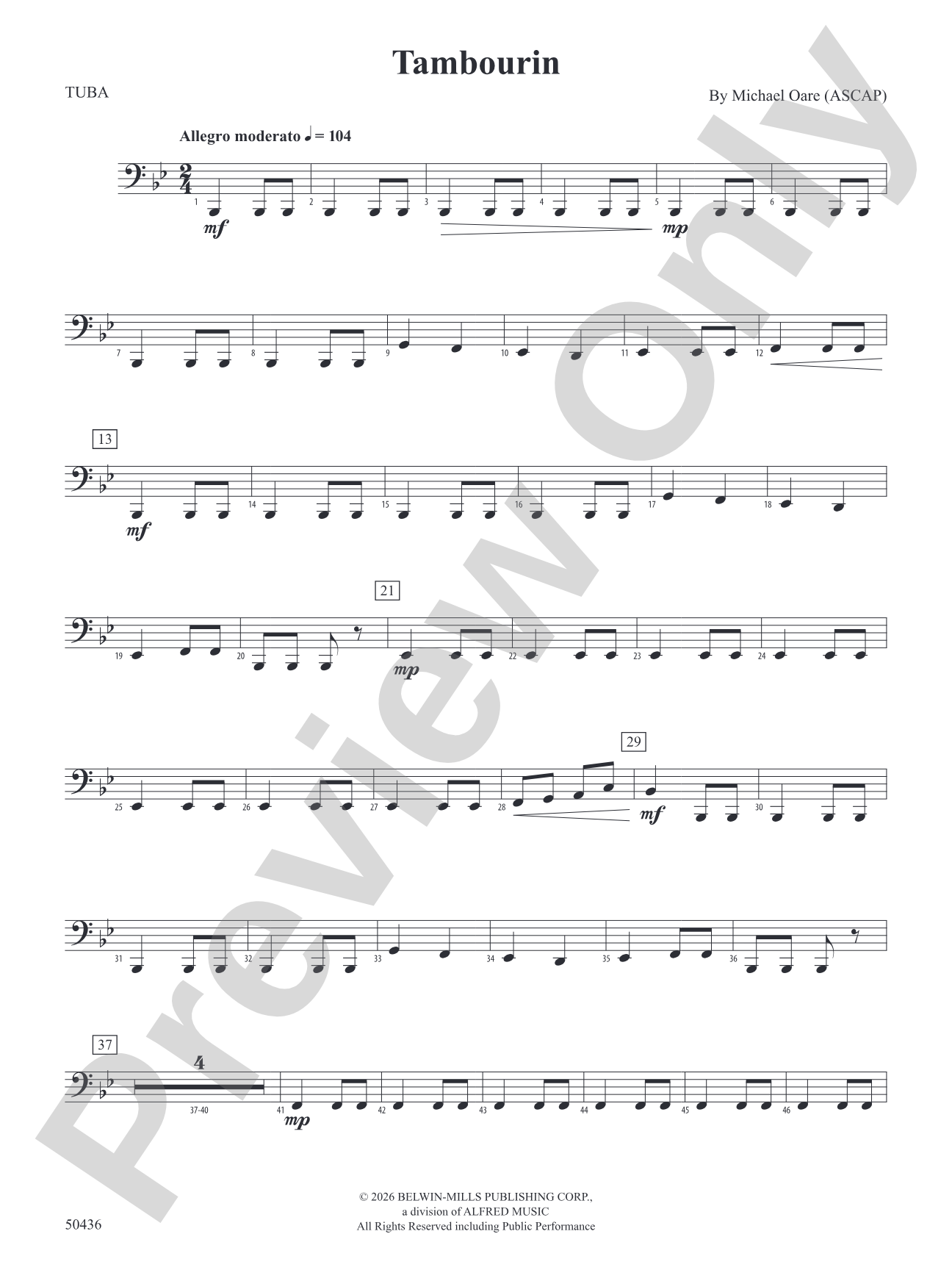 Tambourin: Tuba