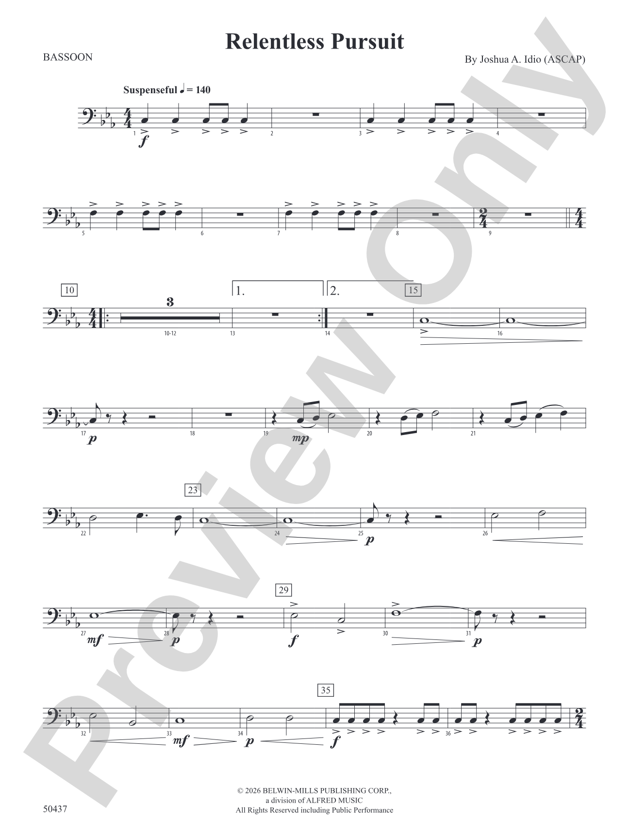 Relentless Pursuit: Bassoon