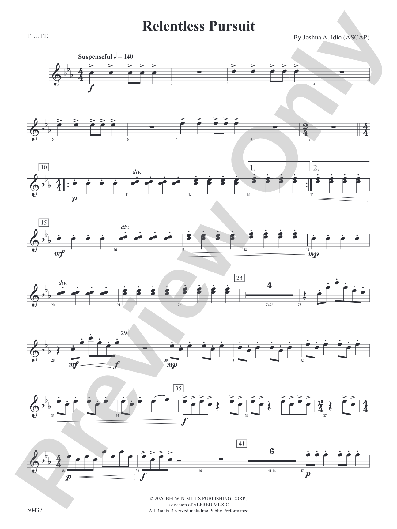 Relentless Pursuit: Flute