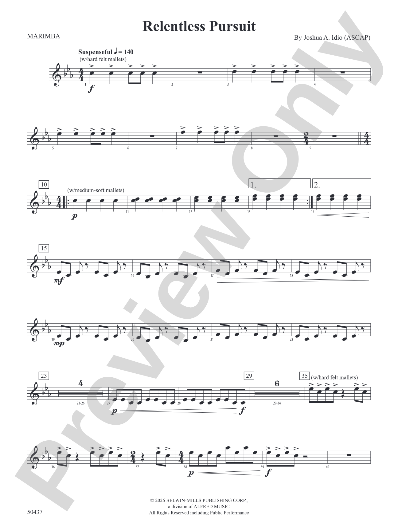 Relentless Pursuit: 2nd Mallet Percussion