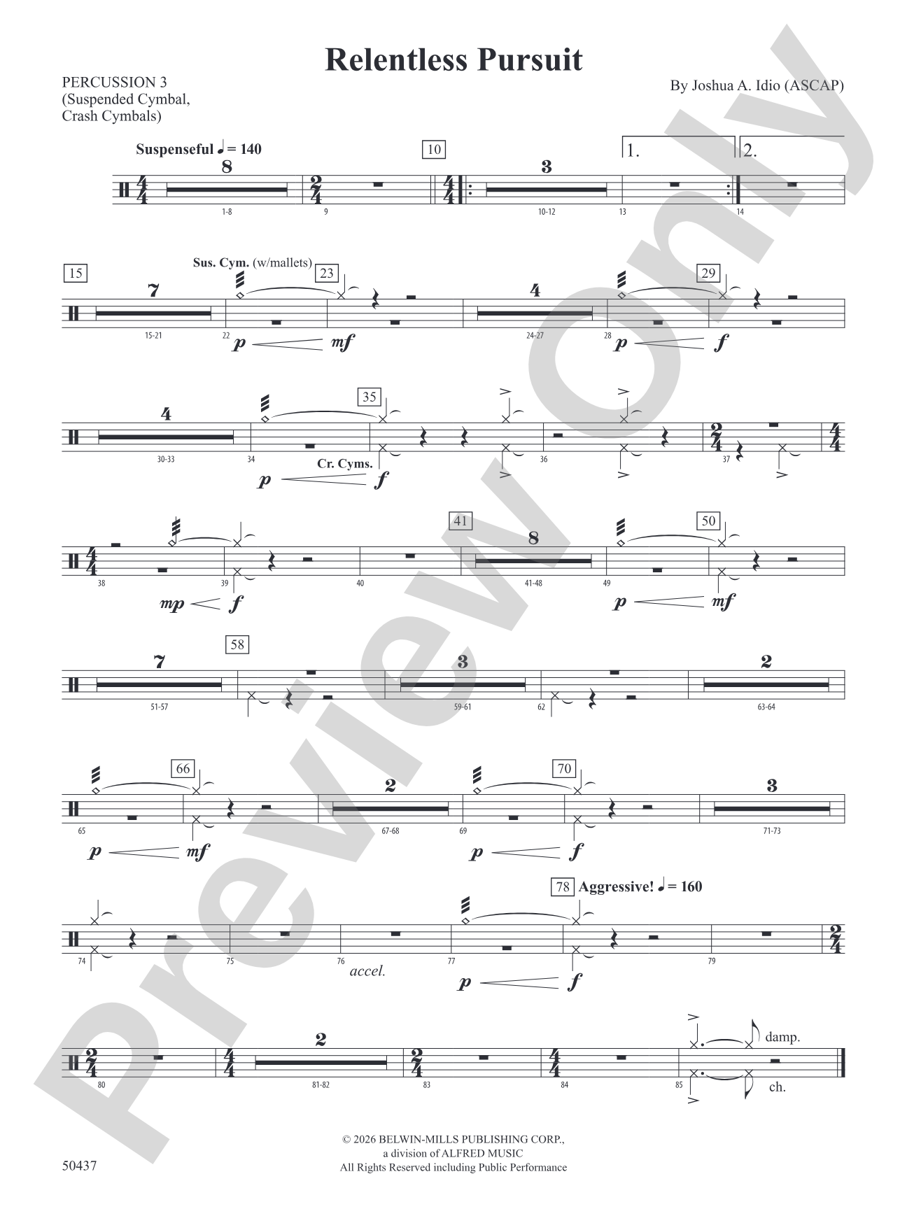 Relentless Pursuit: 3rd Percussion
