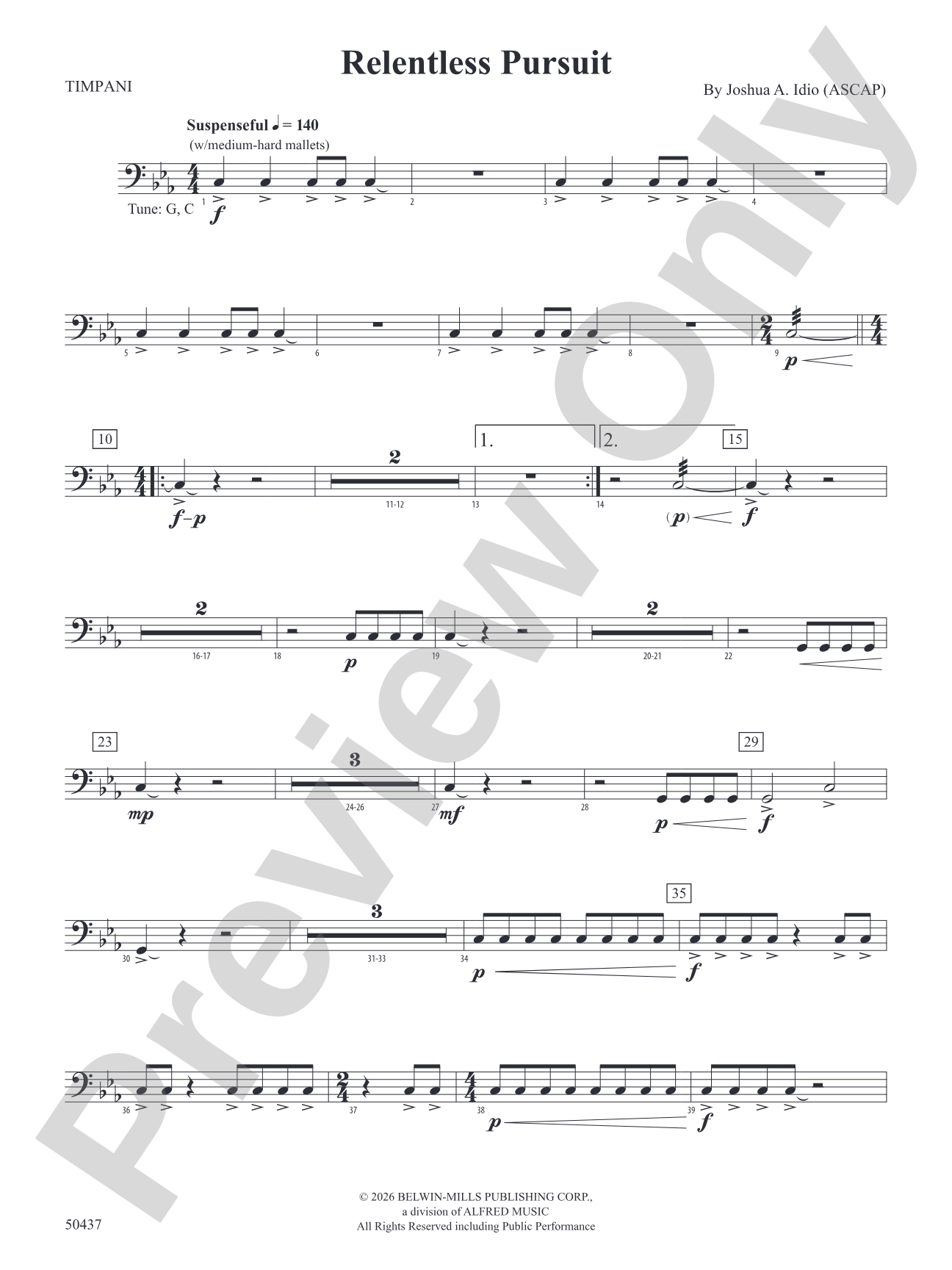 Relentless Pursuit: Timpani