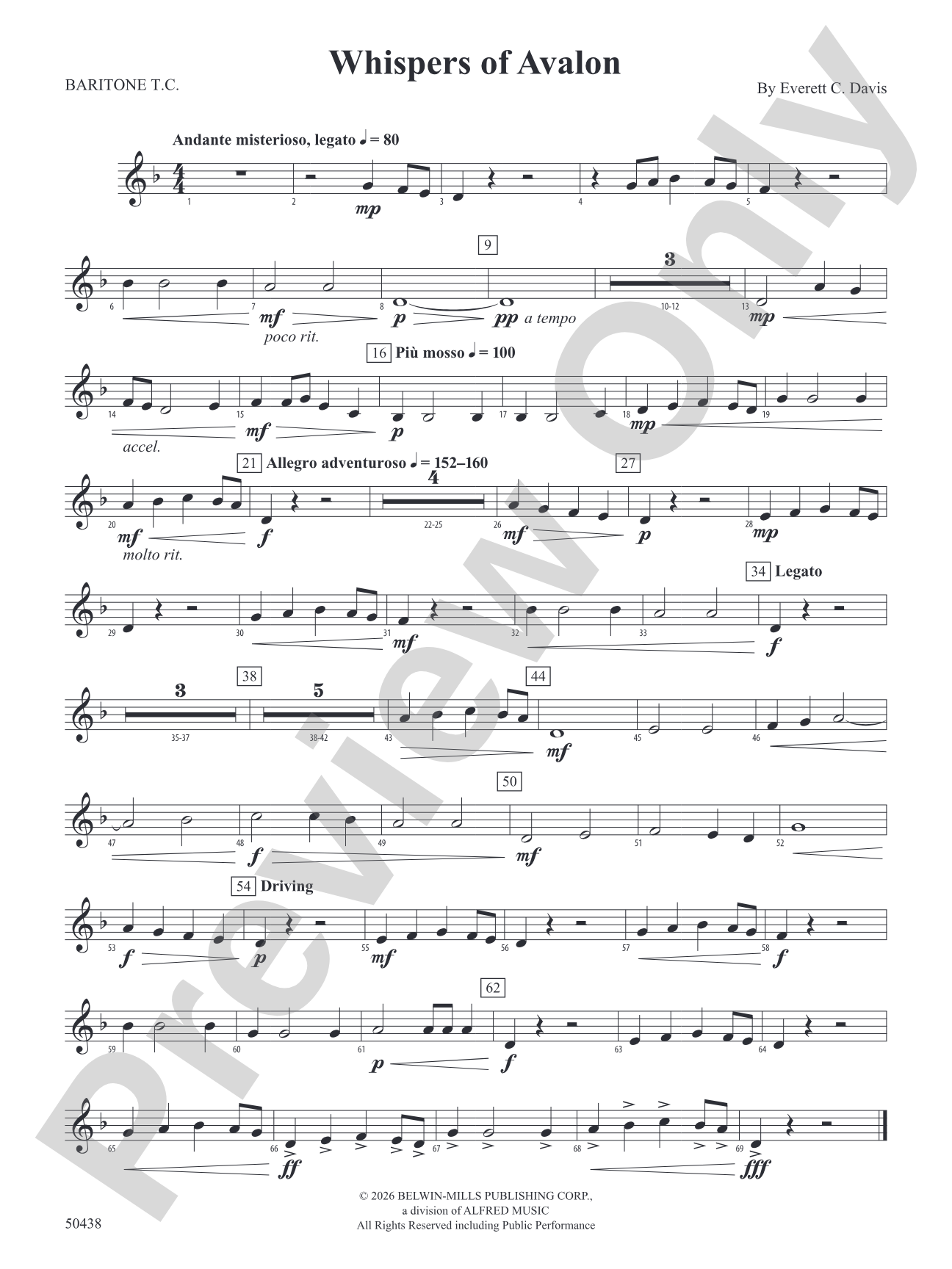 Whispers of Avalon: Baritone T.C.