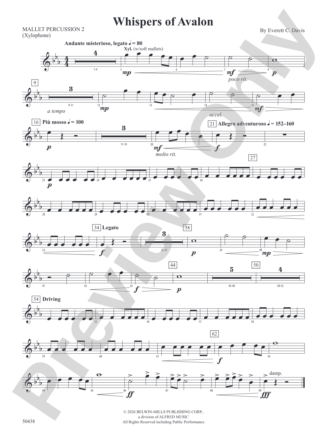 Whispers of Avalon: 2nd Mallet Percussion