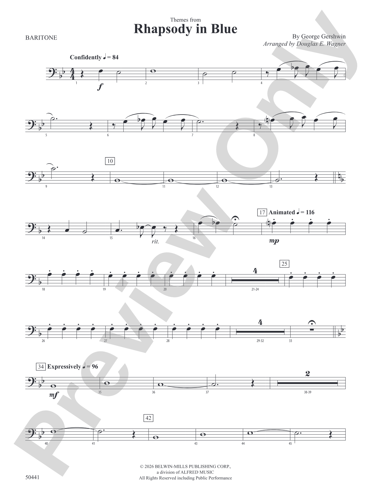Rhapsody in Blue: Baritone B.C.