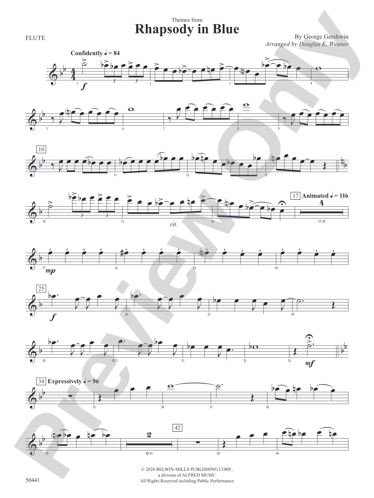 Rhapsody in Blue: Flute