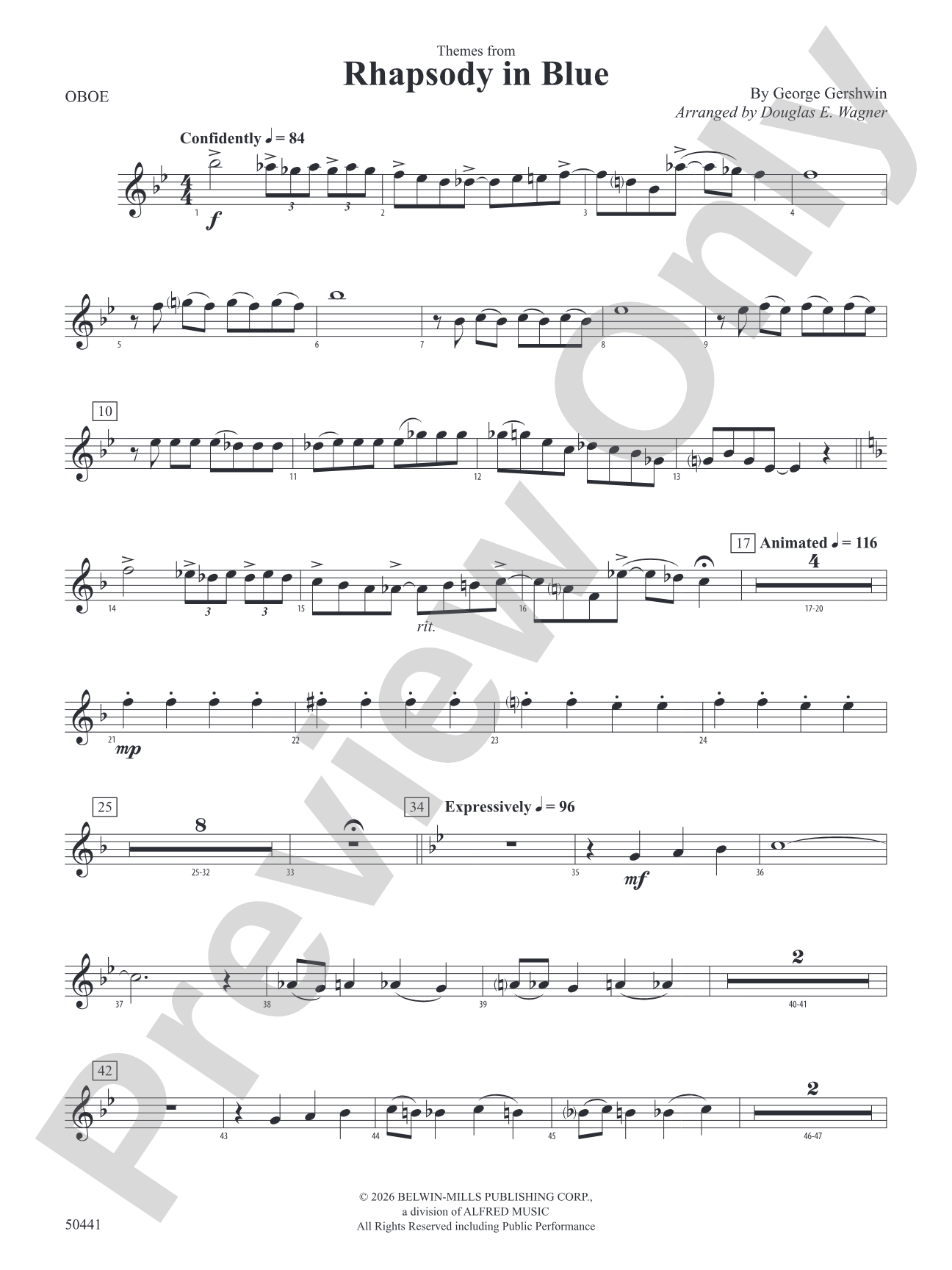 Rhapsody in Blue: Oboe