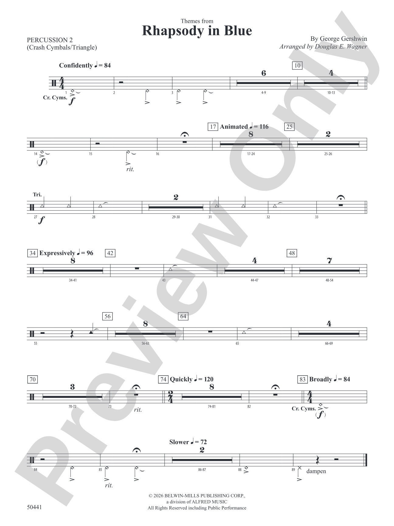 Rhapsody in Blue: 2nd Percussion