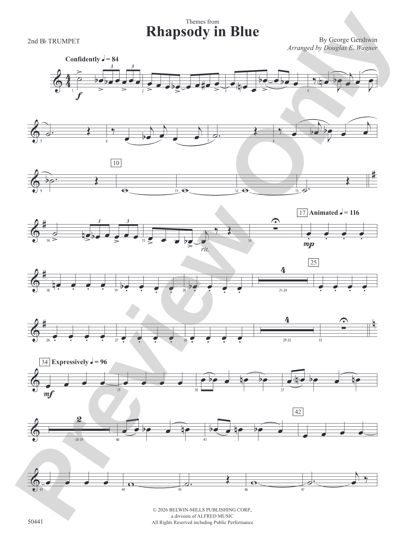 Rhapsody in Blue: 2nd B-flat Trumpet