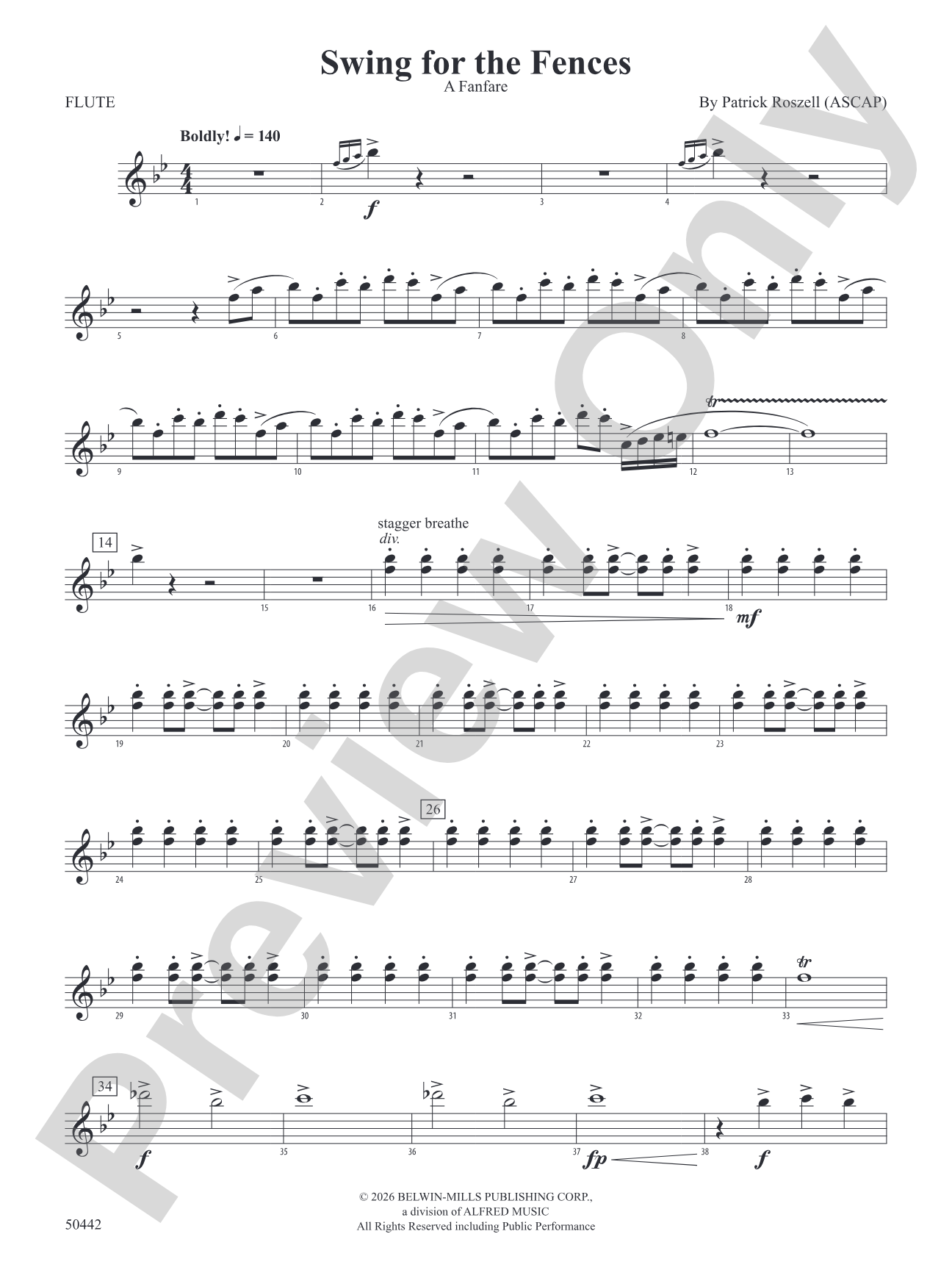 Swing for the Fences: Flute