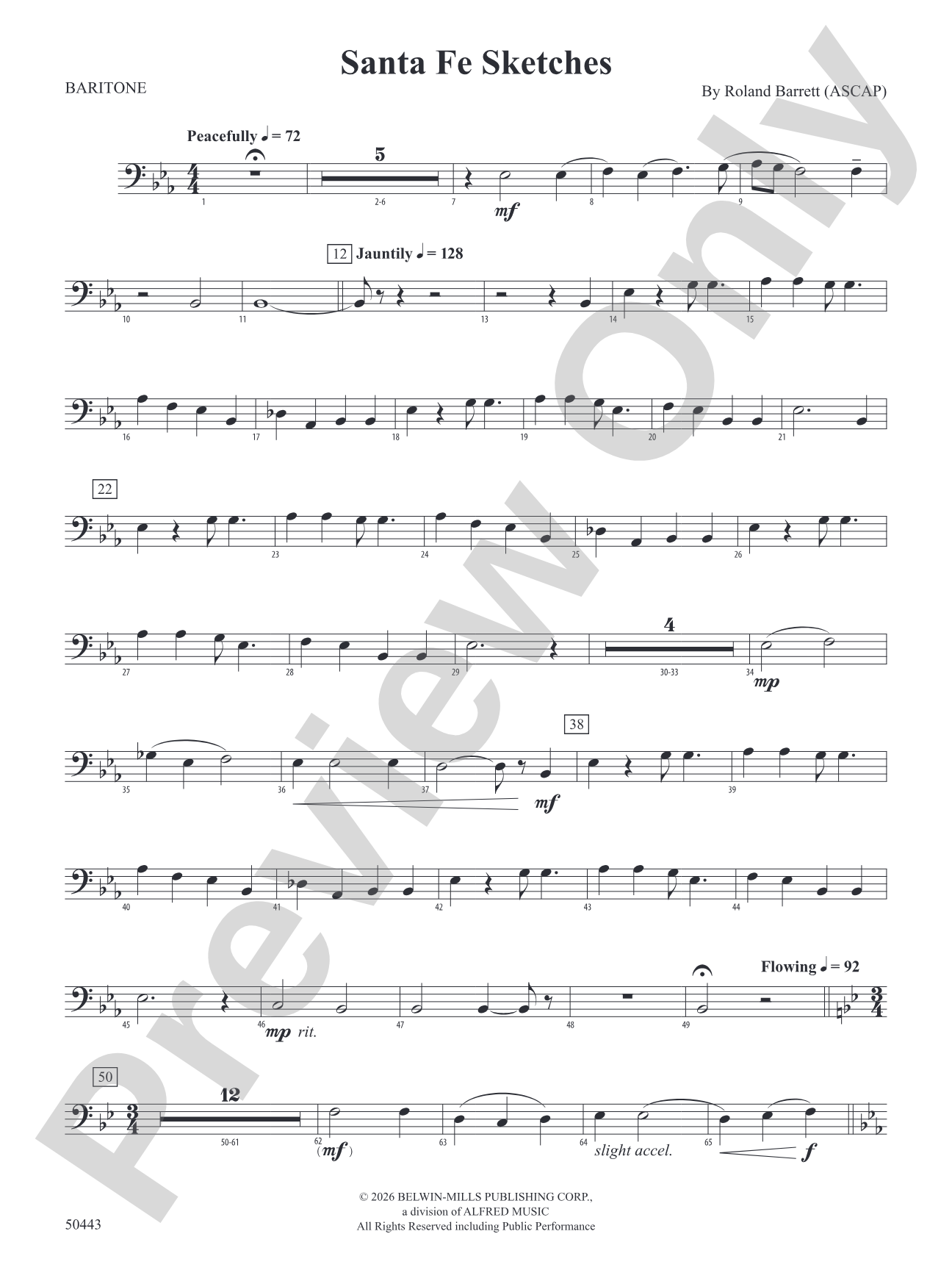 Santa Fe Sketches: Baritone B.C.