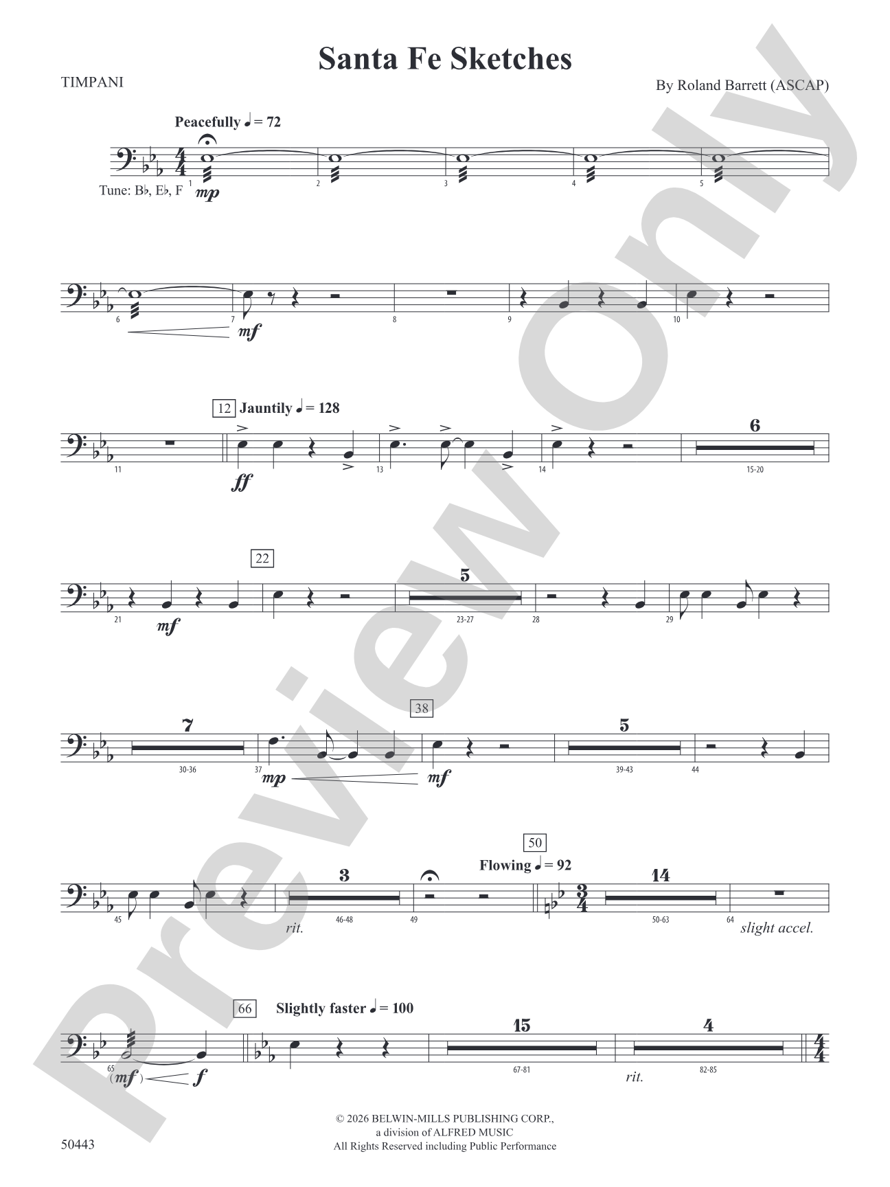 Santa Fe Sketches: Timpani