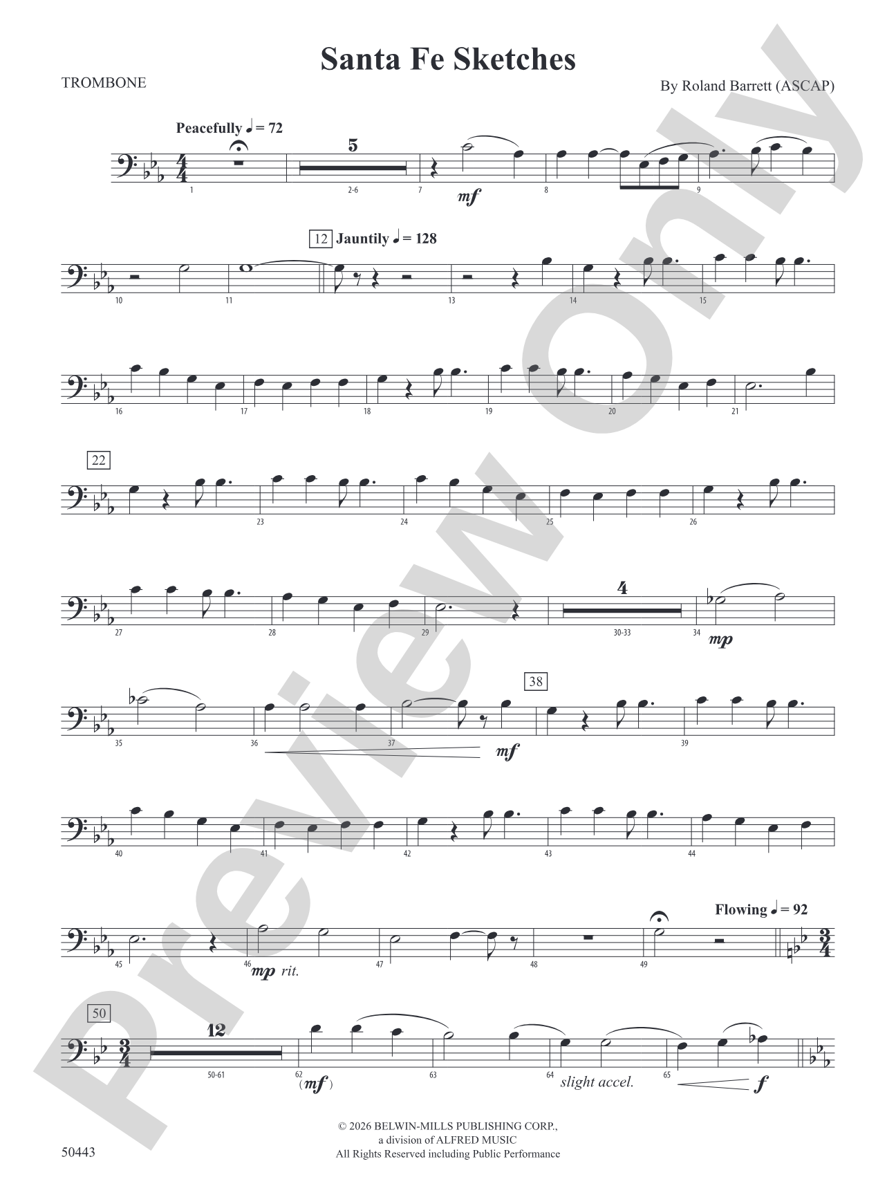 Santa Fe Sketches: 1st Trombone