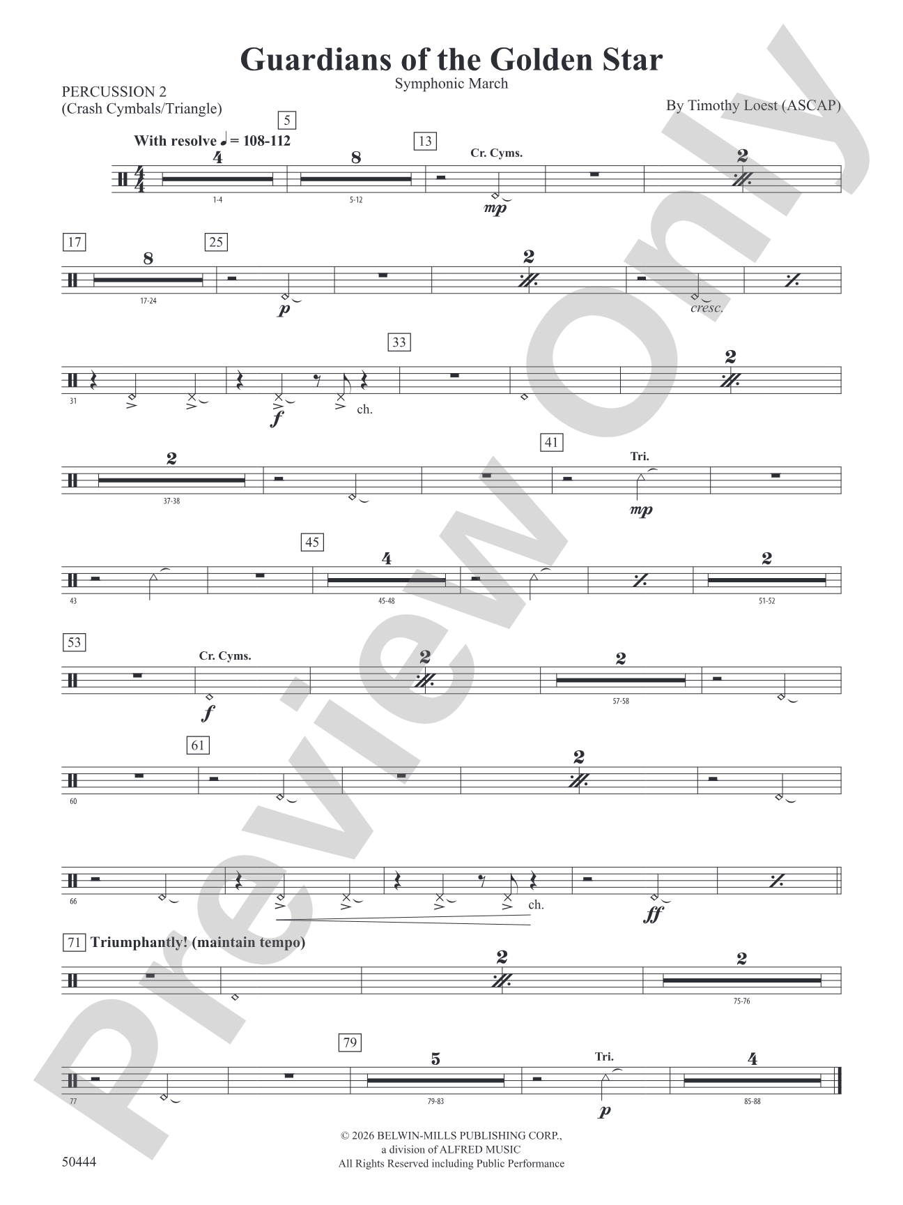 Guardians of the Golden Star: 2nd Percussion