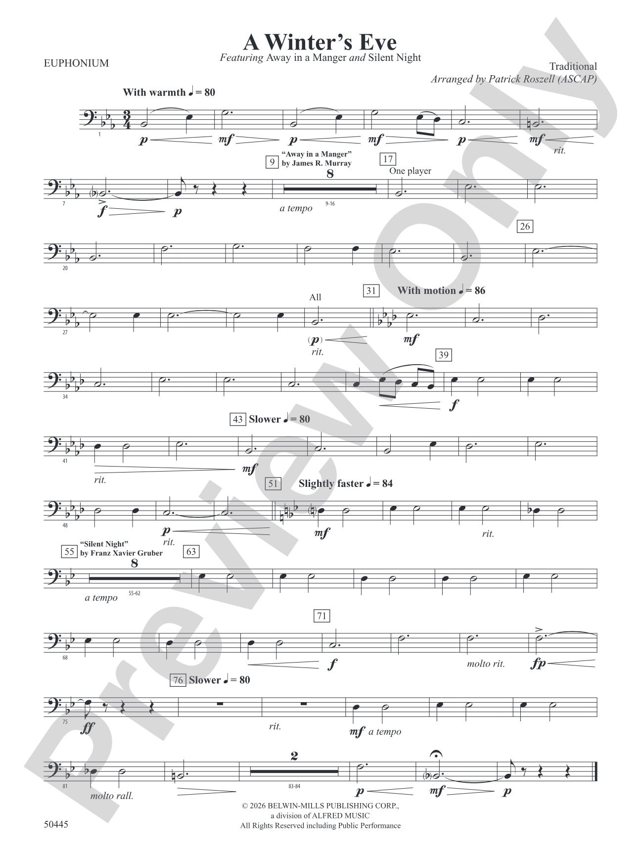 A Winter's Eve: Baritone B.C.