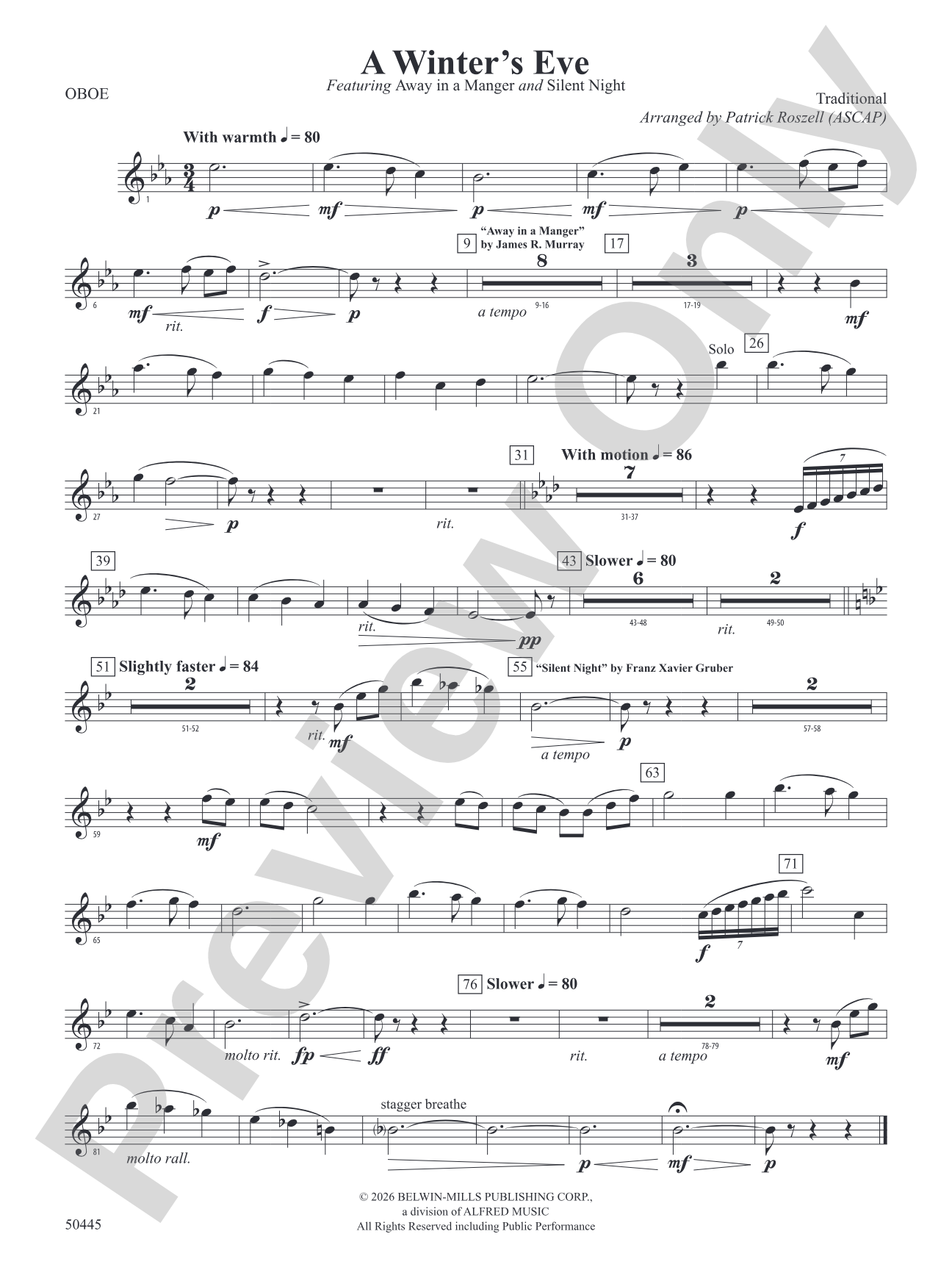 A Winter's Eve: Oboe