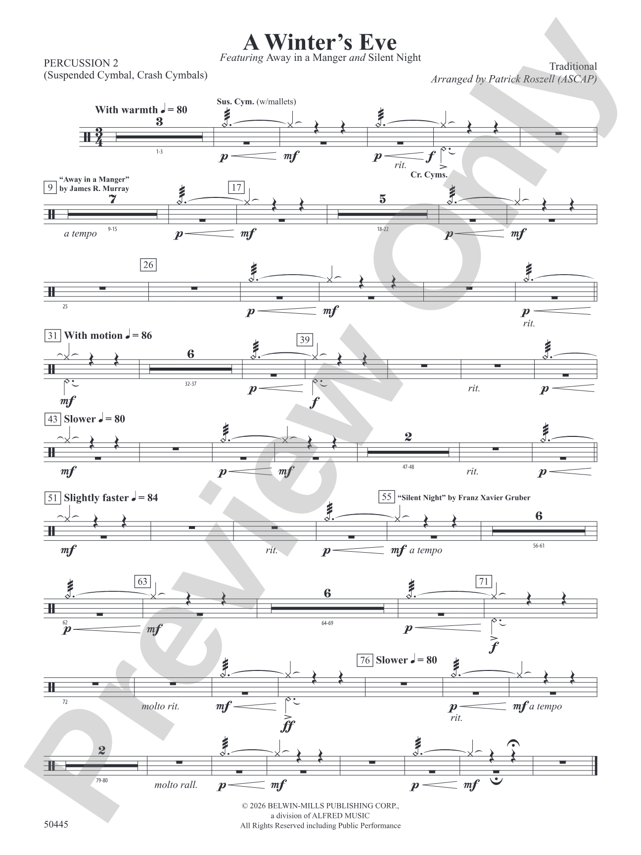 A Winter's Eve: 2nd Percussion