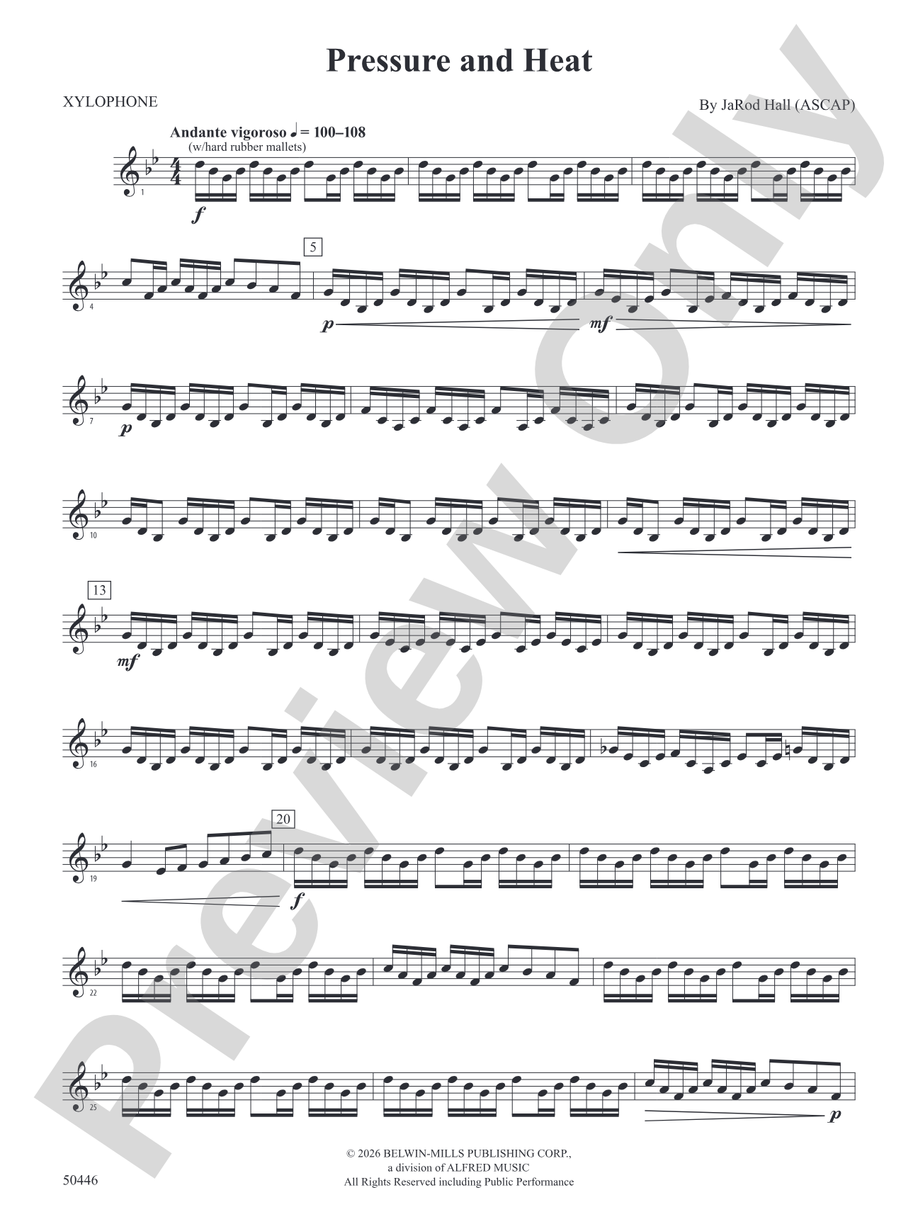 Pressure and Heat: 2nd Mallet Percussion