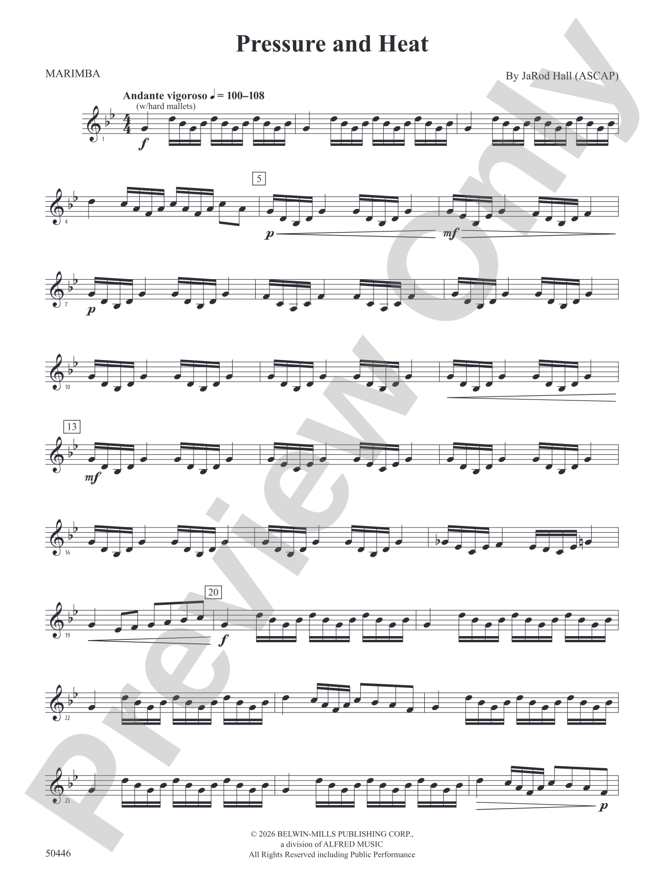 Pressure and Heat: 3rd Mallet Percussion