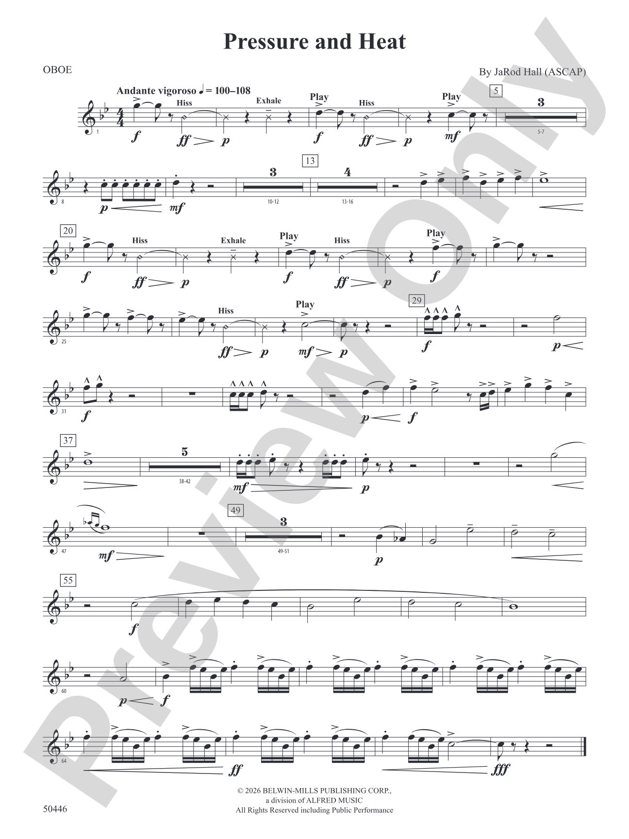 Pressure and Heat: Oboe