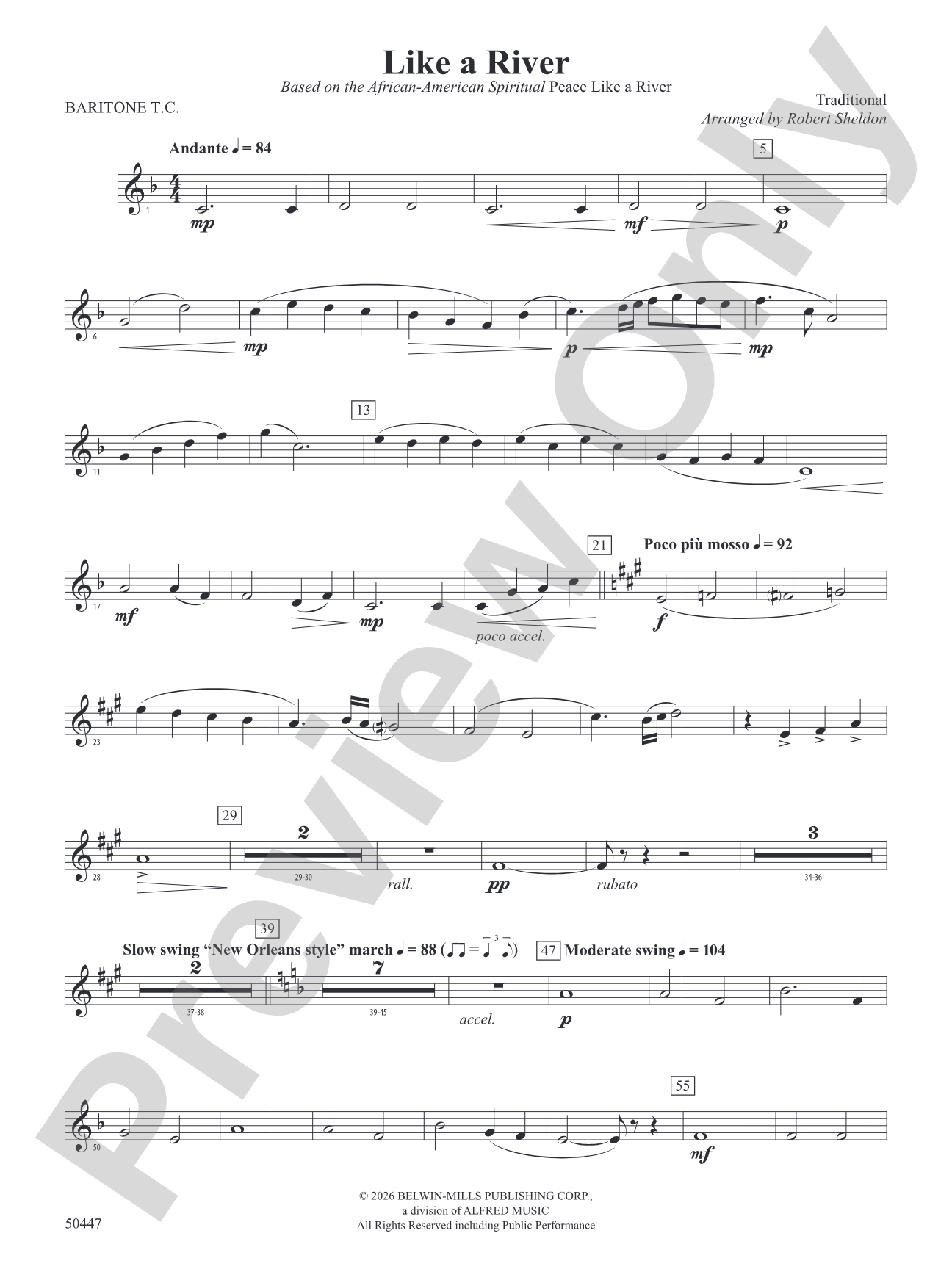 Like a River: Baritone T.C.