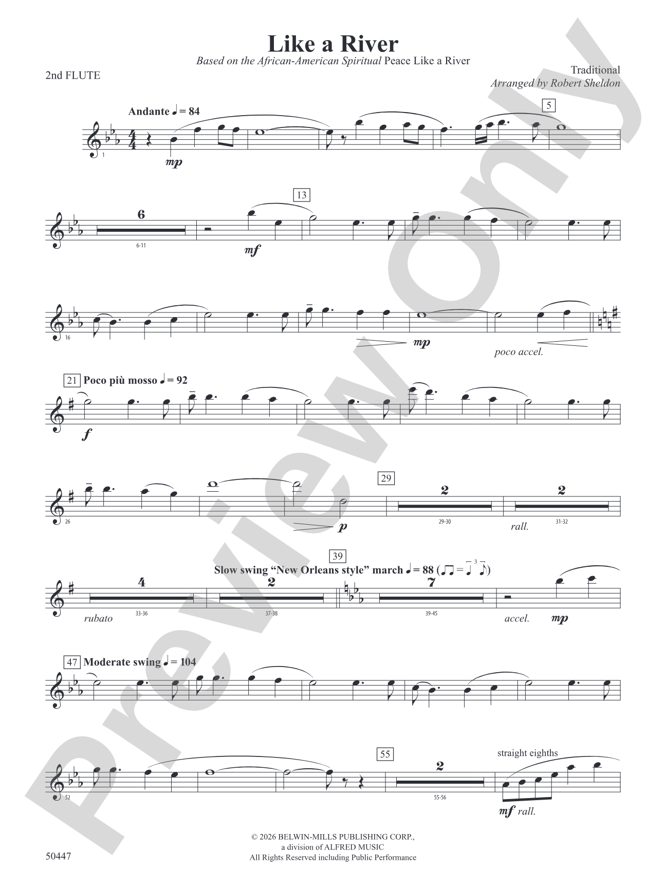 Like a River: 2nd Flute
