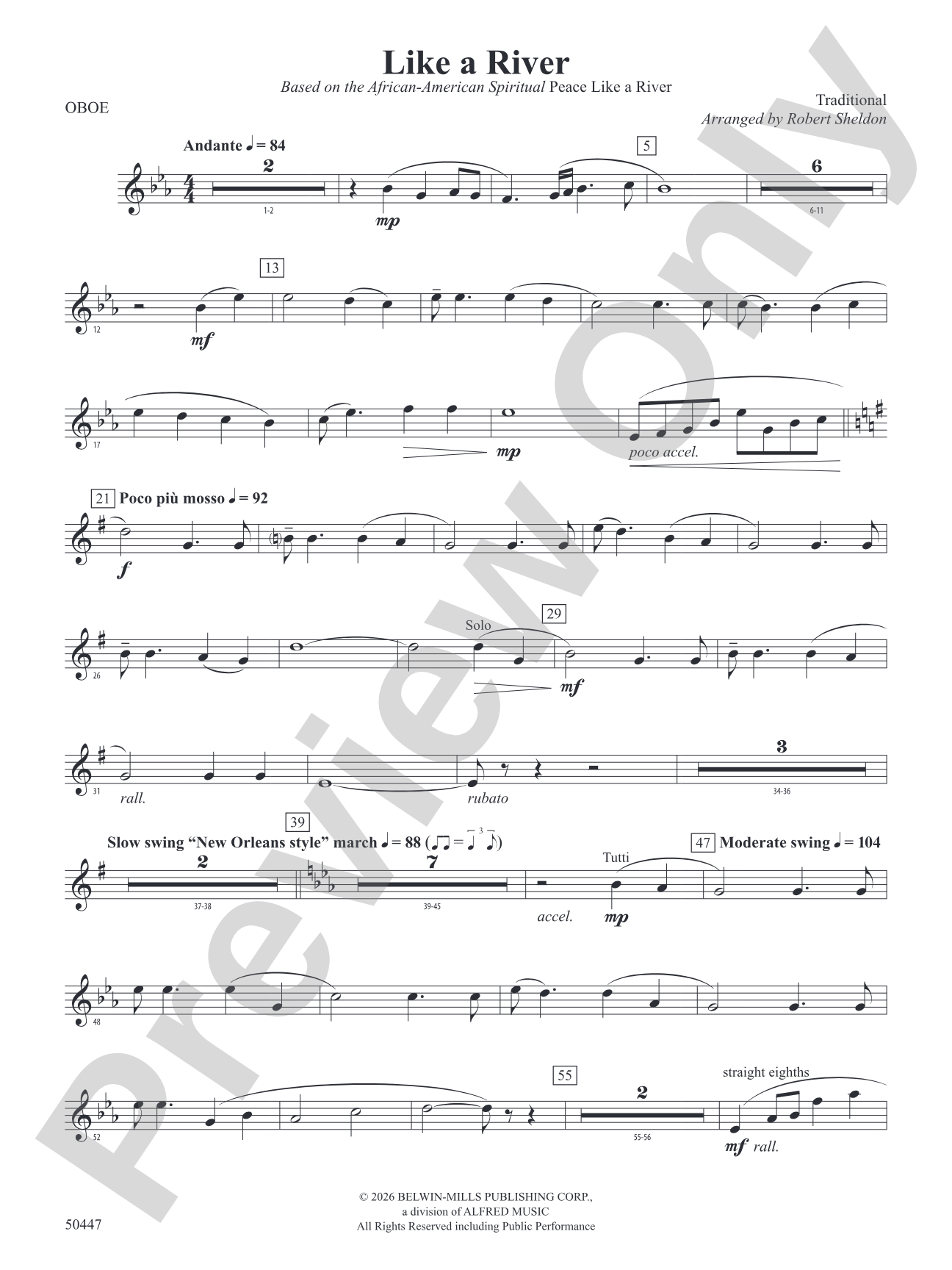Like a River: Oboe