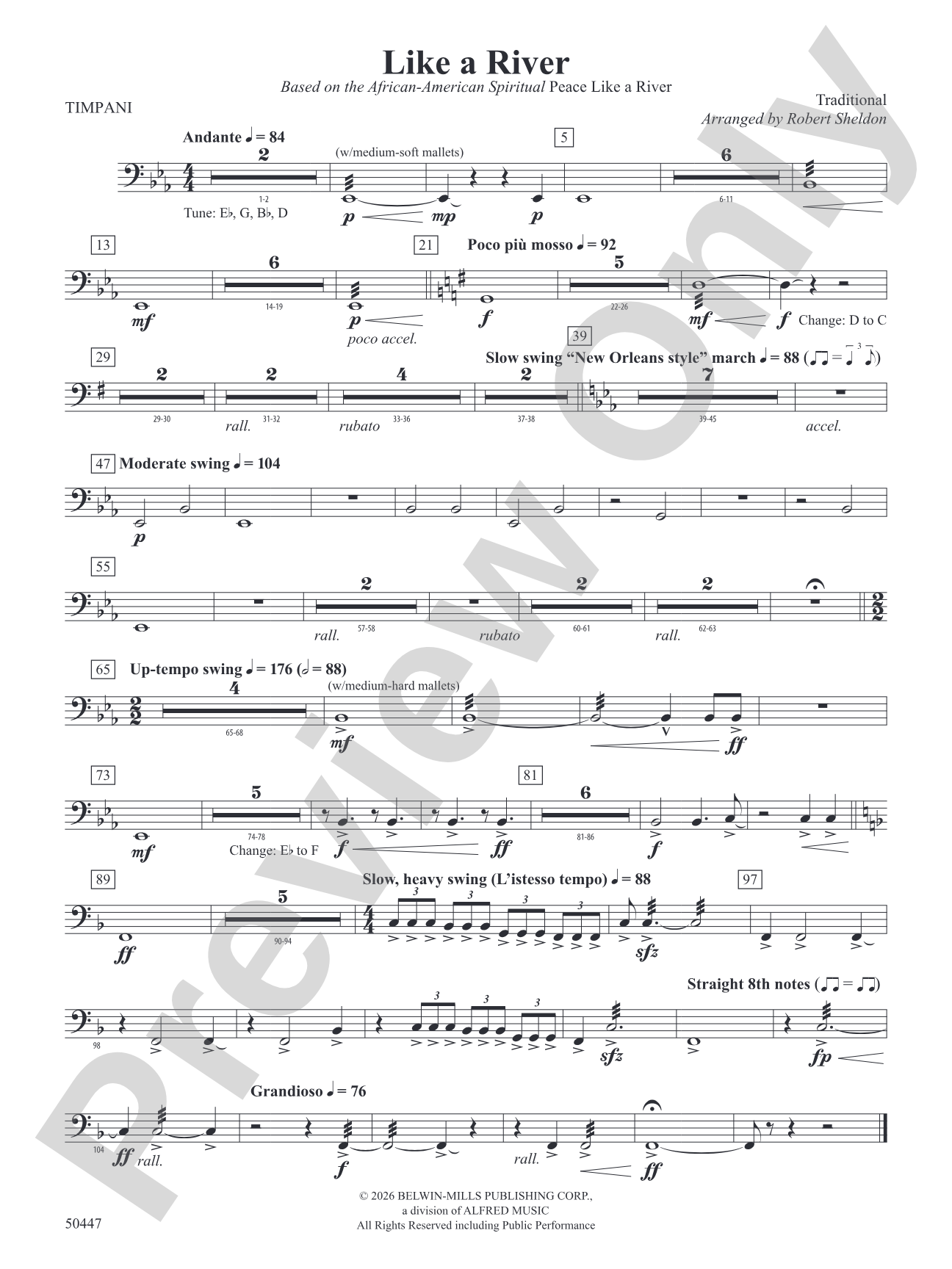 Like a River: Timpani