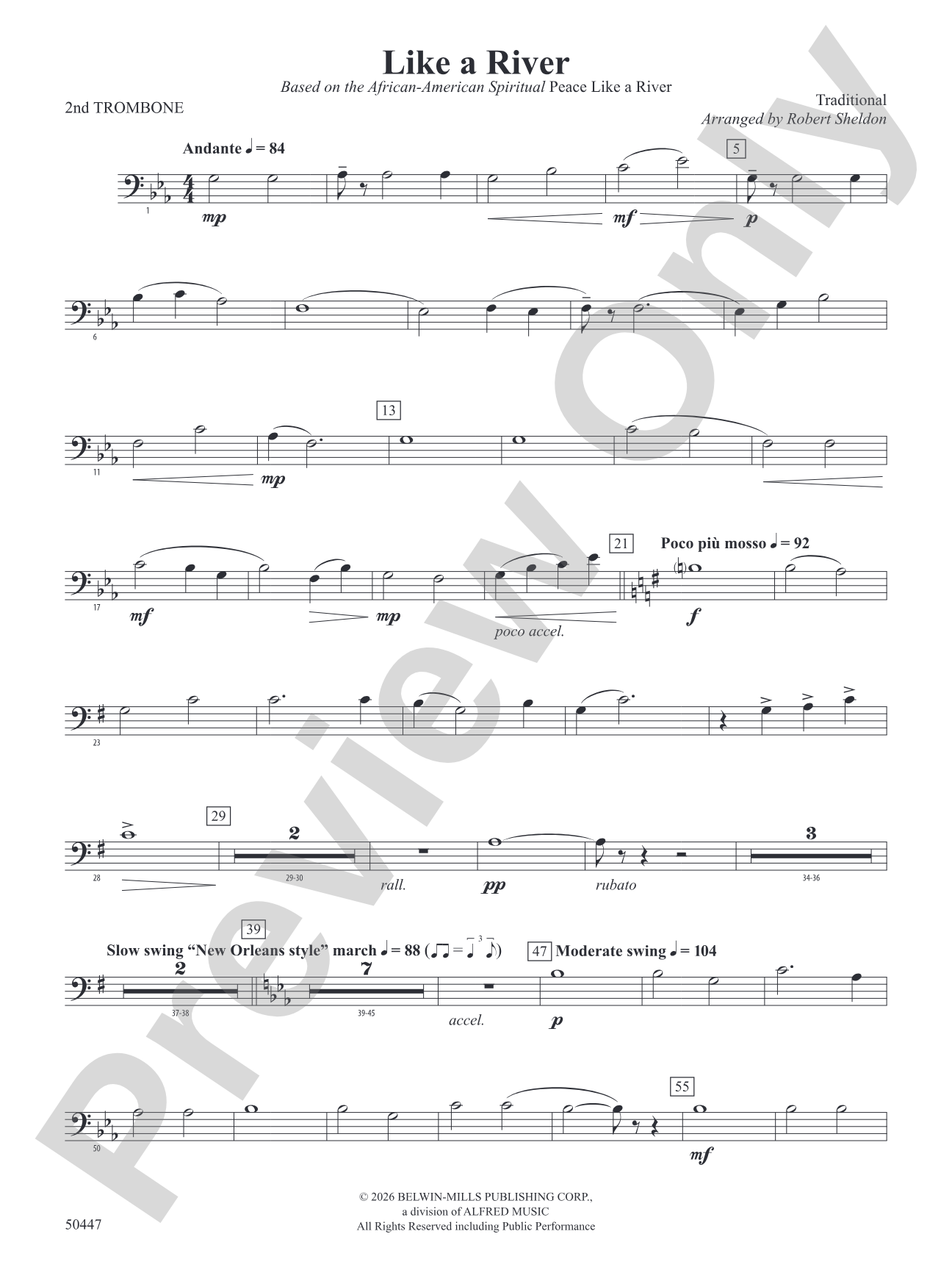 Like a River: 2nd Trombone