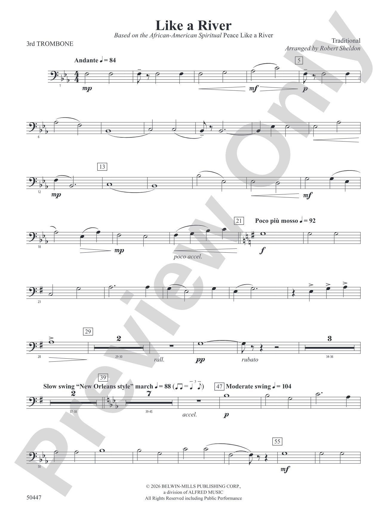 Like a River: 3rd Trombone