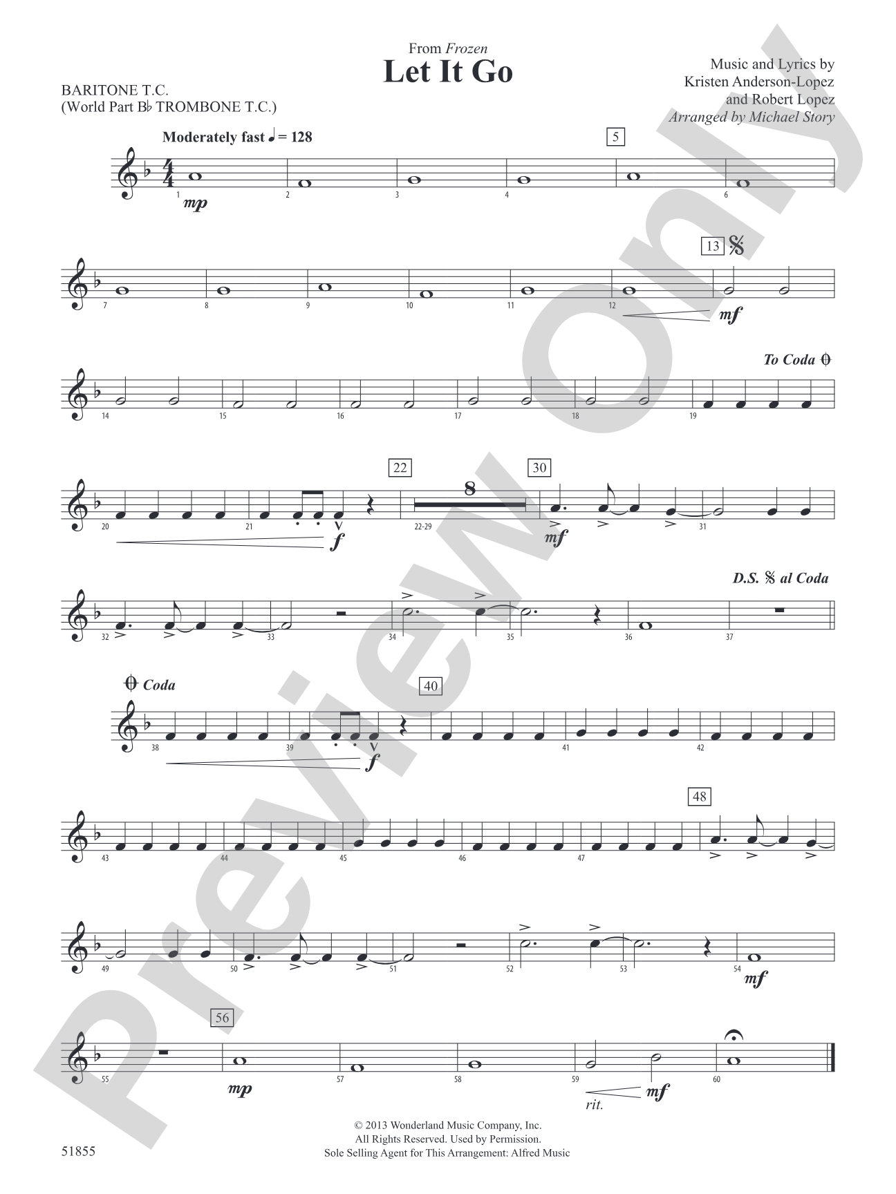 Let It Go: Baritone T.C.