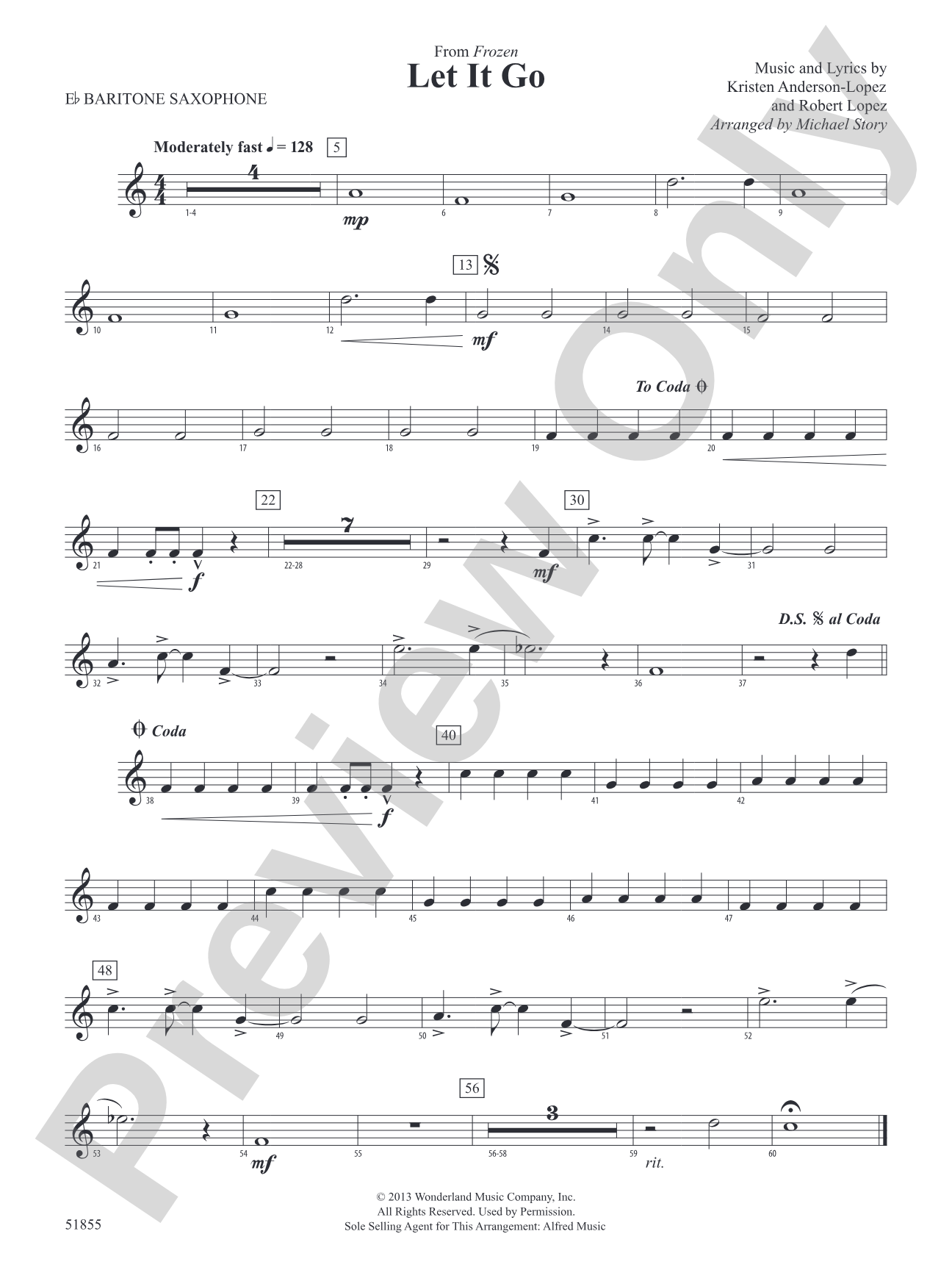 Let It Go: E-flat Baritone Saxophone