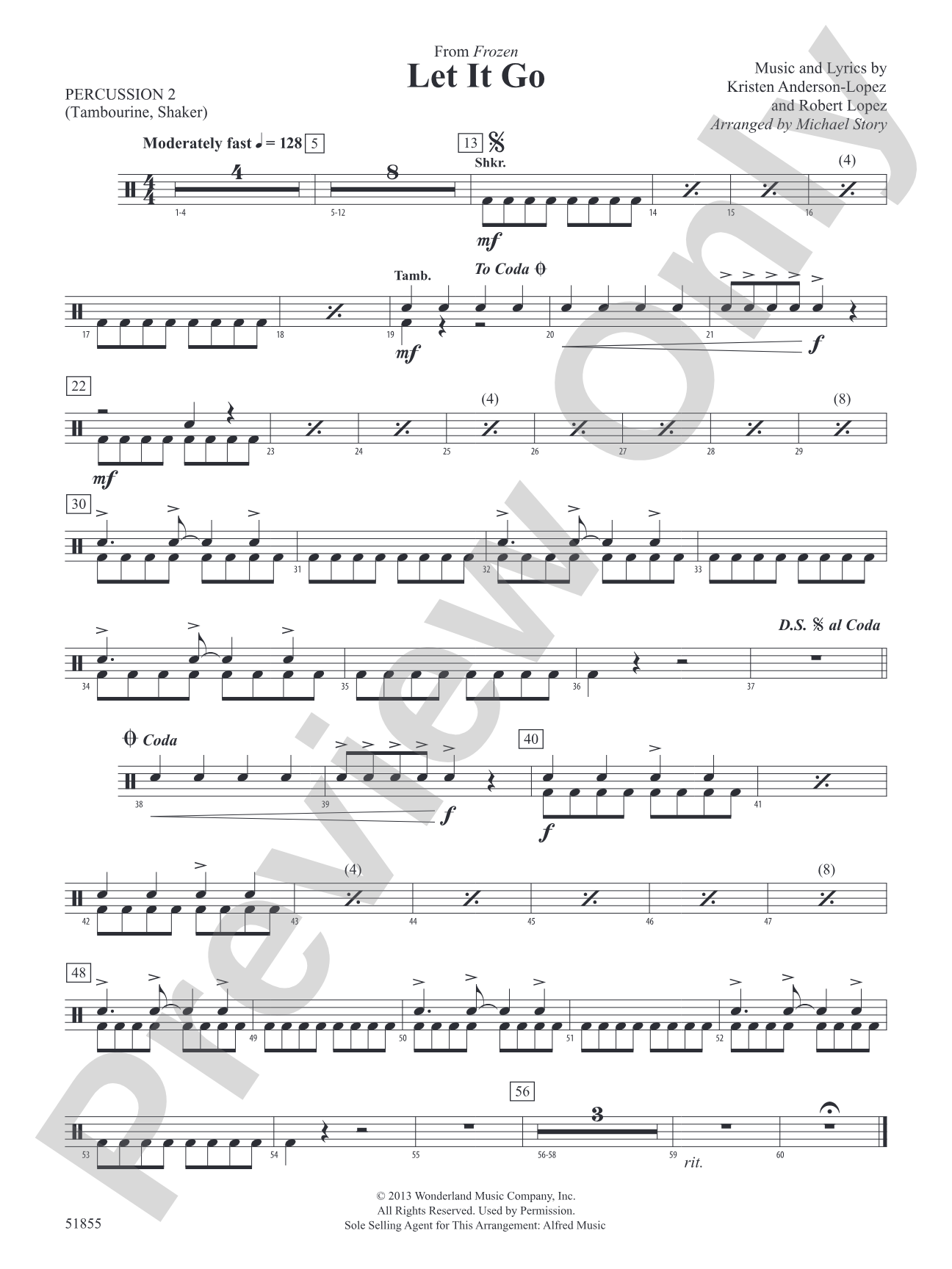 Let It Go: 2nd Percussion