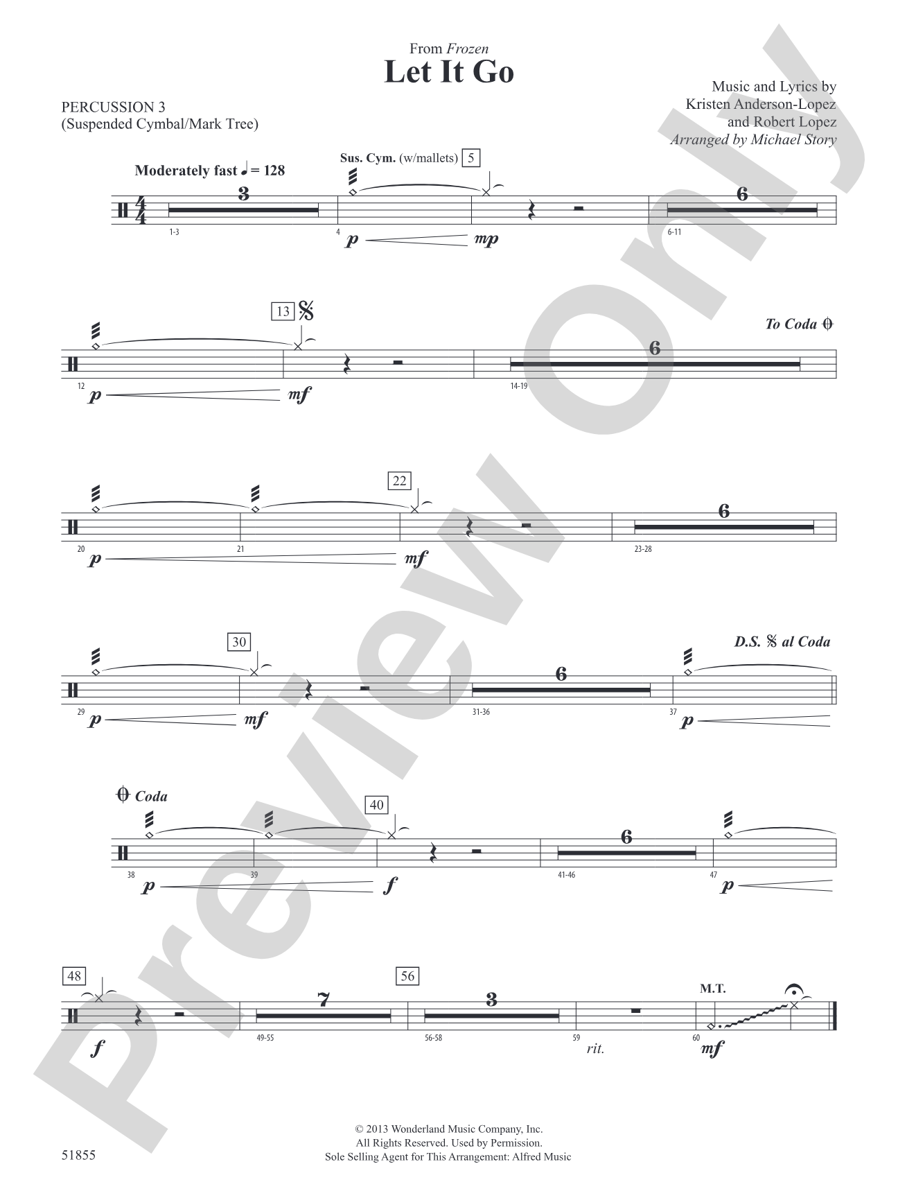 Let It Go: 3rd Percussion