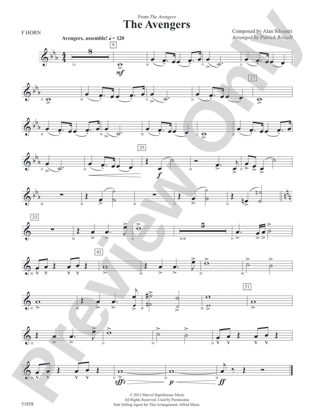 The Avengers: 1st F Horn