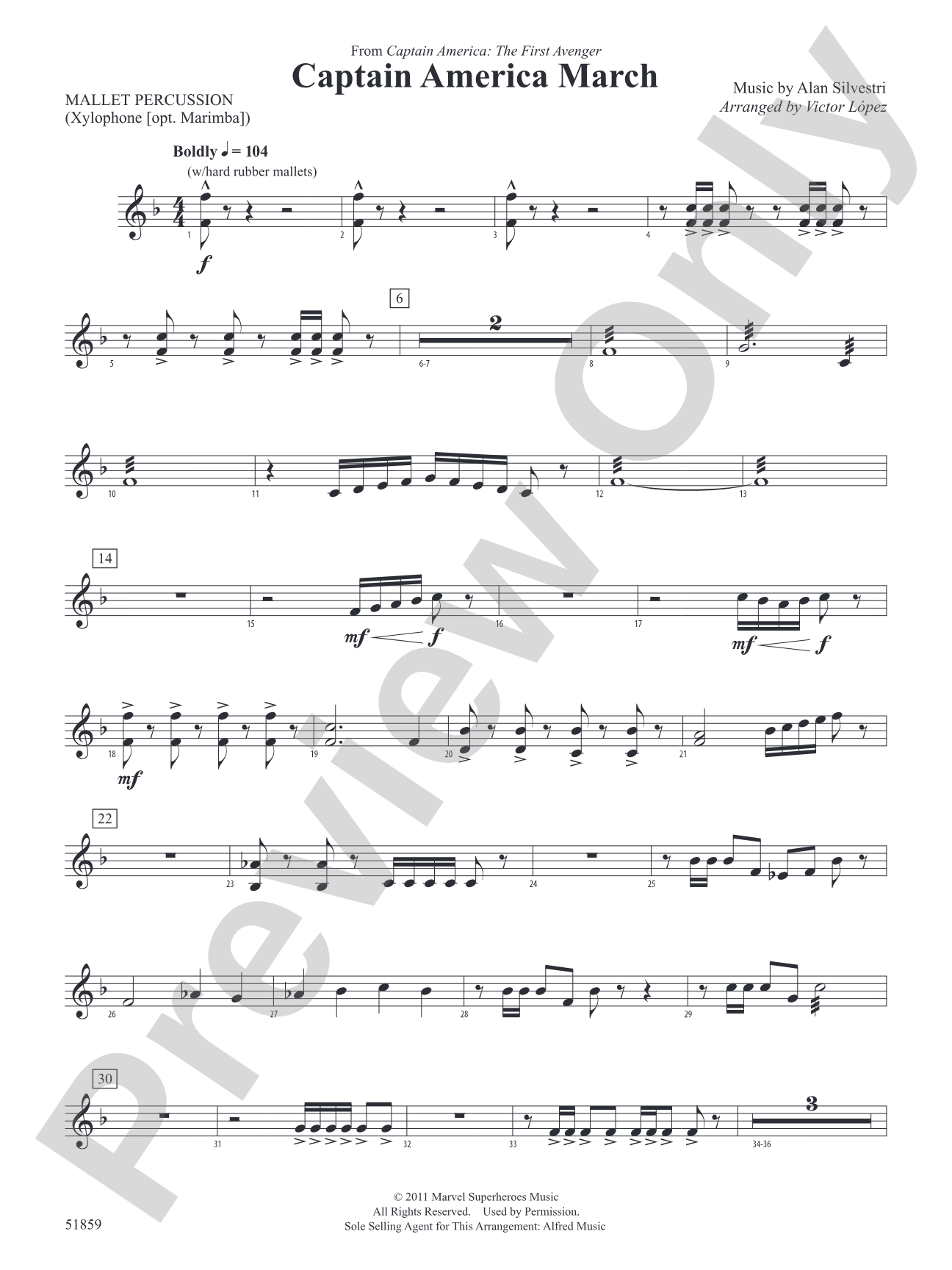 Captain America March: Mallets